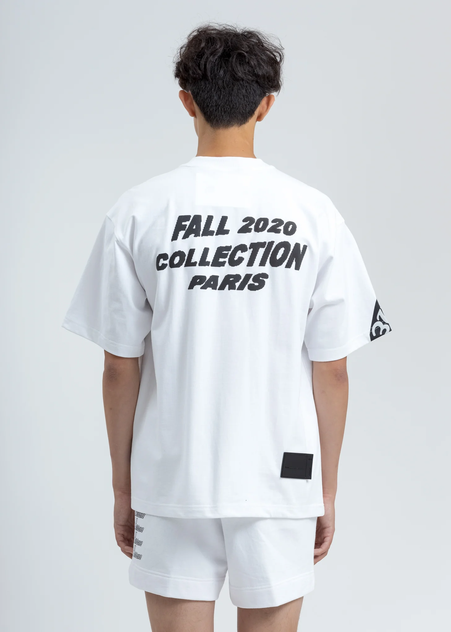 White Stacked Logo T-Shirt - Image 2