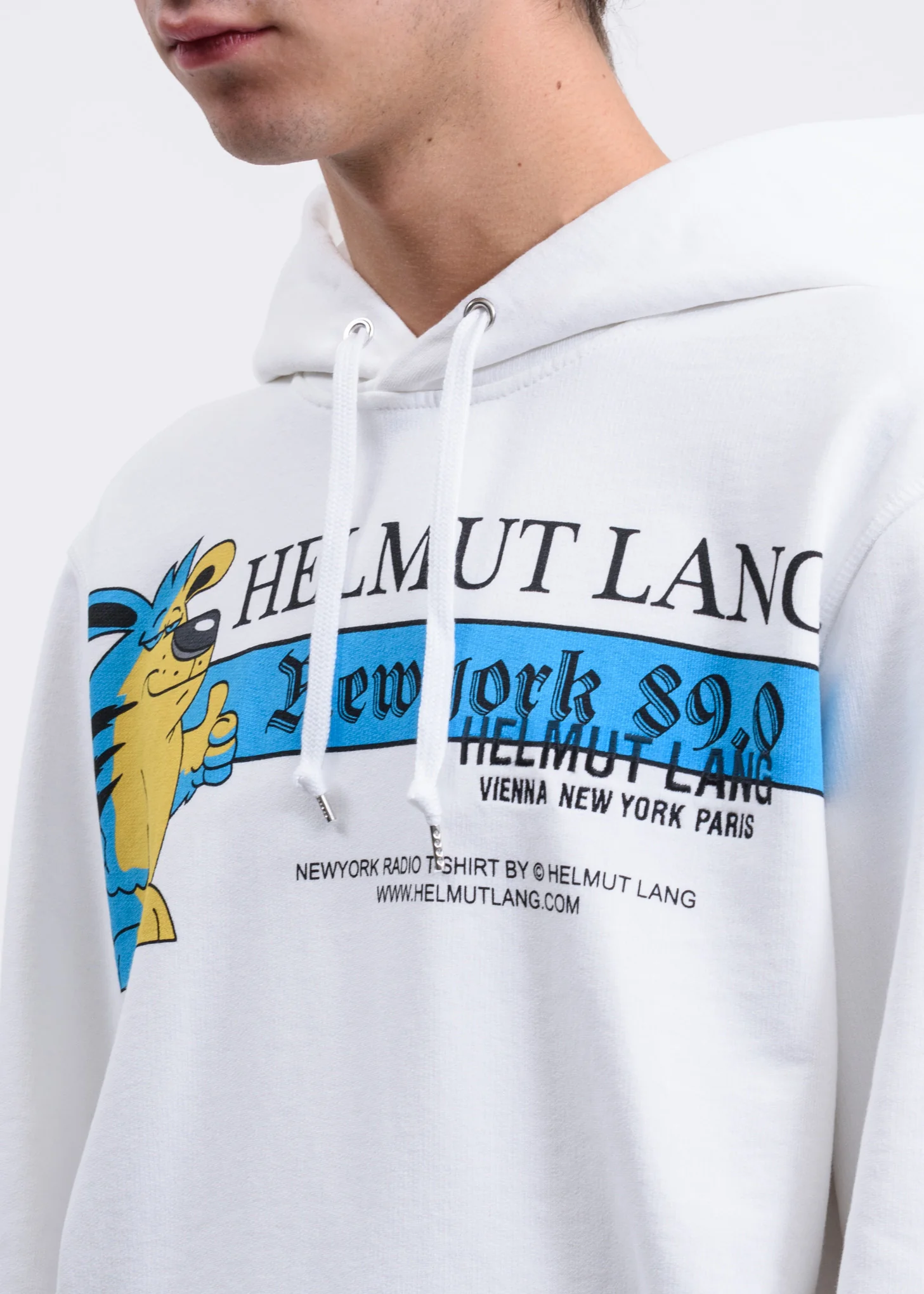 White Standard Radio Hoodie - Image 3