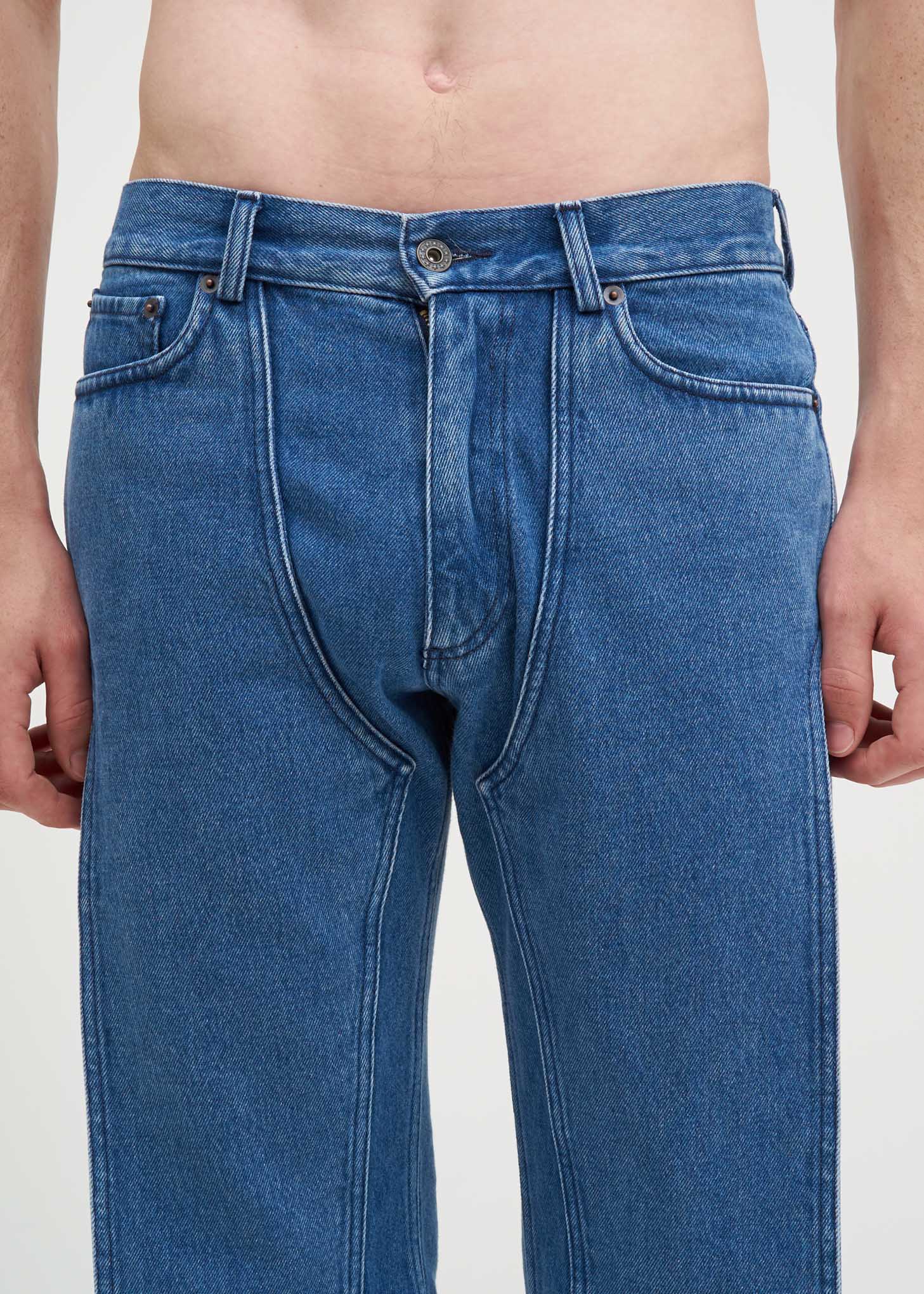 Blue Stonewash XL Pocket Jeans - Image 4