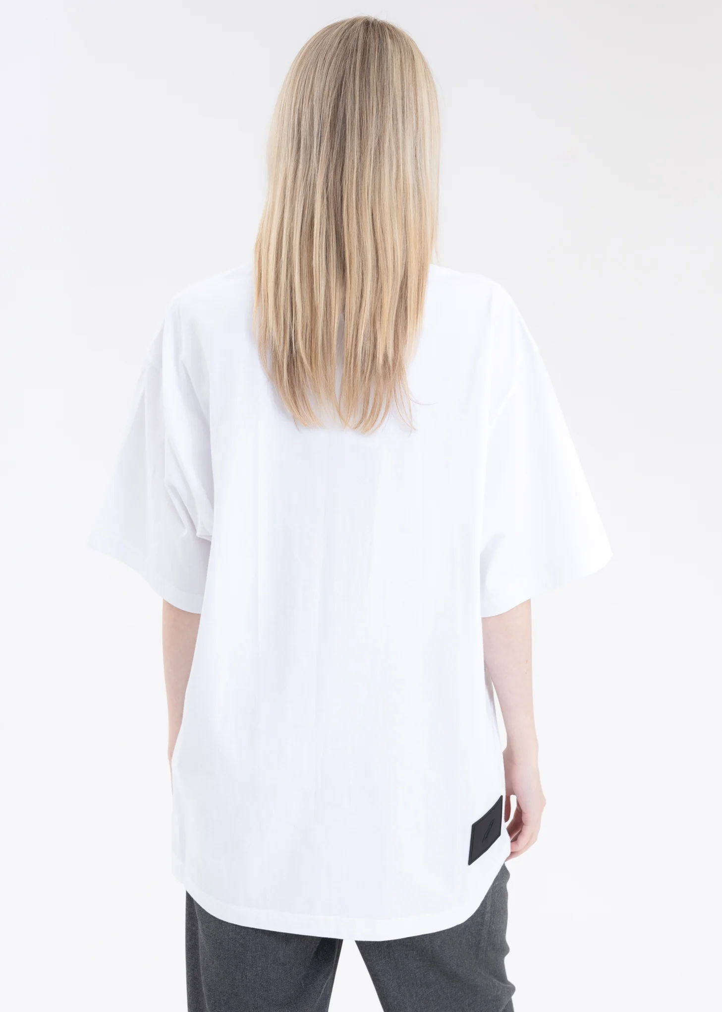 WHITE STRIPE BIG LOGO T-SHIRT - Image 4