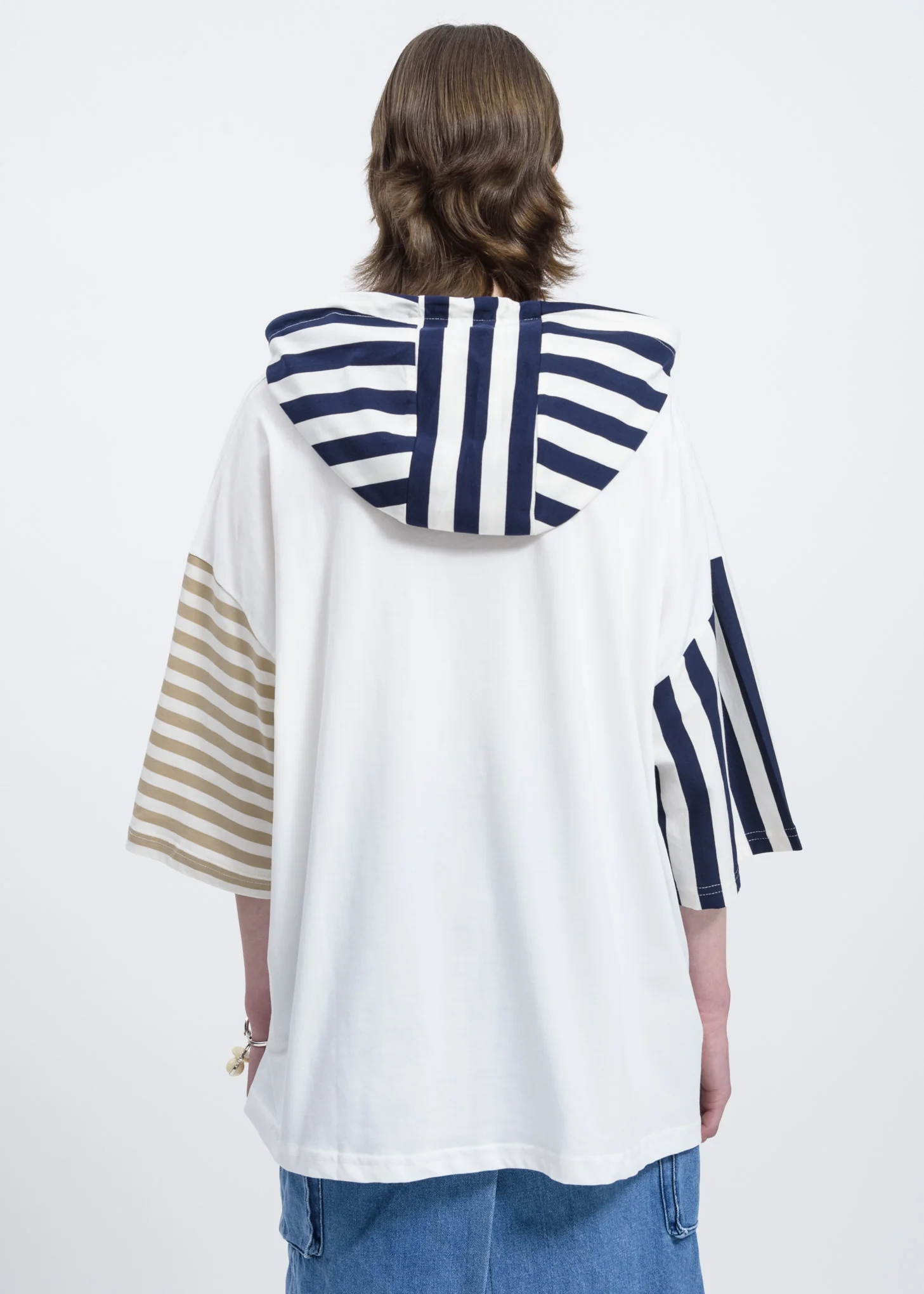 White Stripes Hooded T-Shirt - Image 3