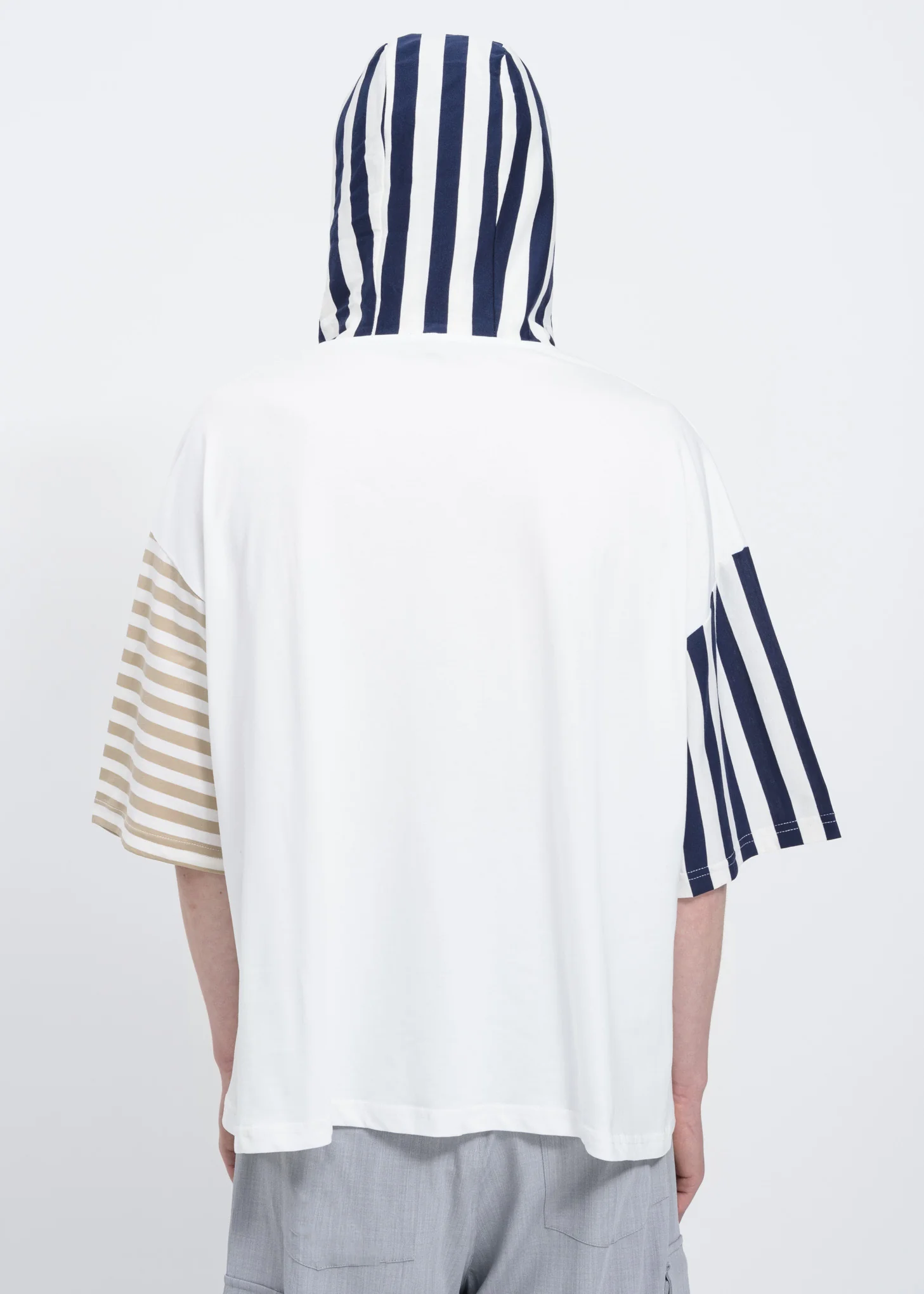 White Stripes Hooded T-Shirt - Image 2