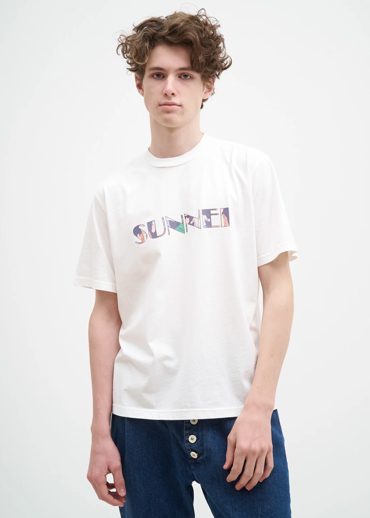 White Sunnei Logo T-Shirt