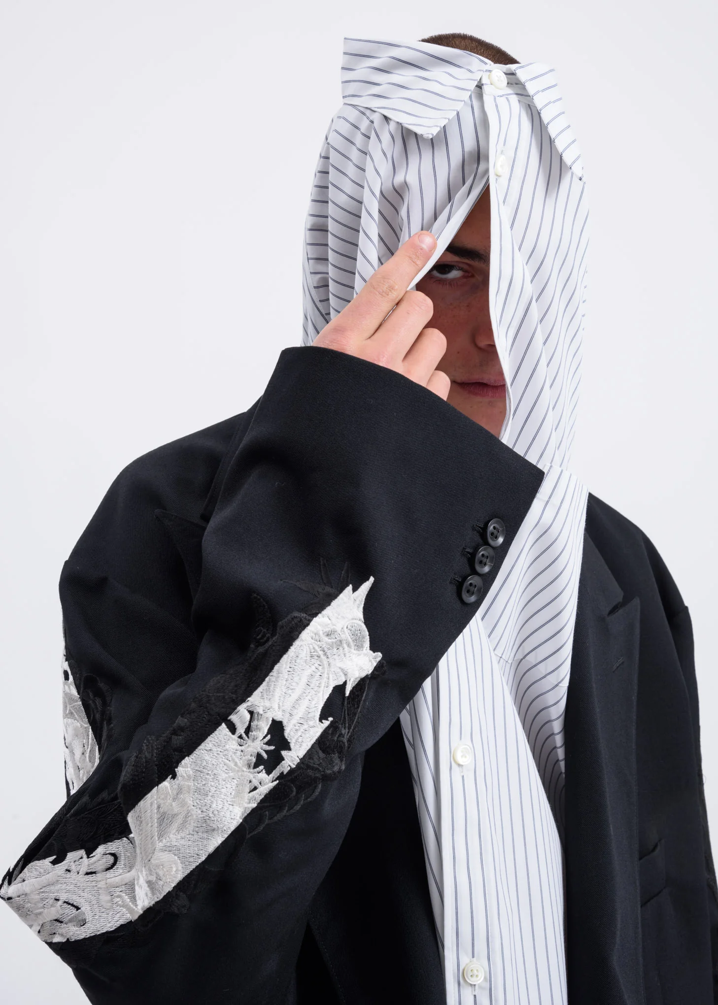 White Surprise Pattern Shirt - Image 5