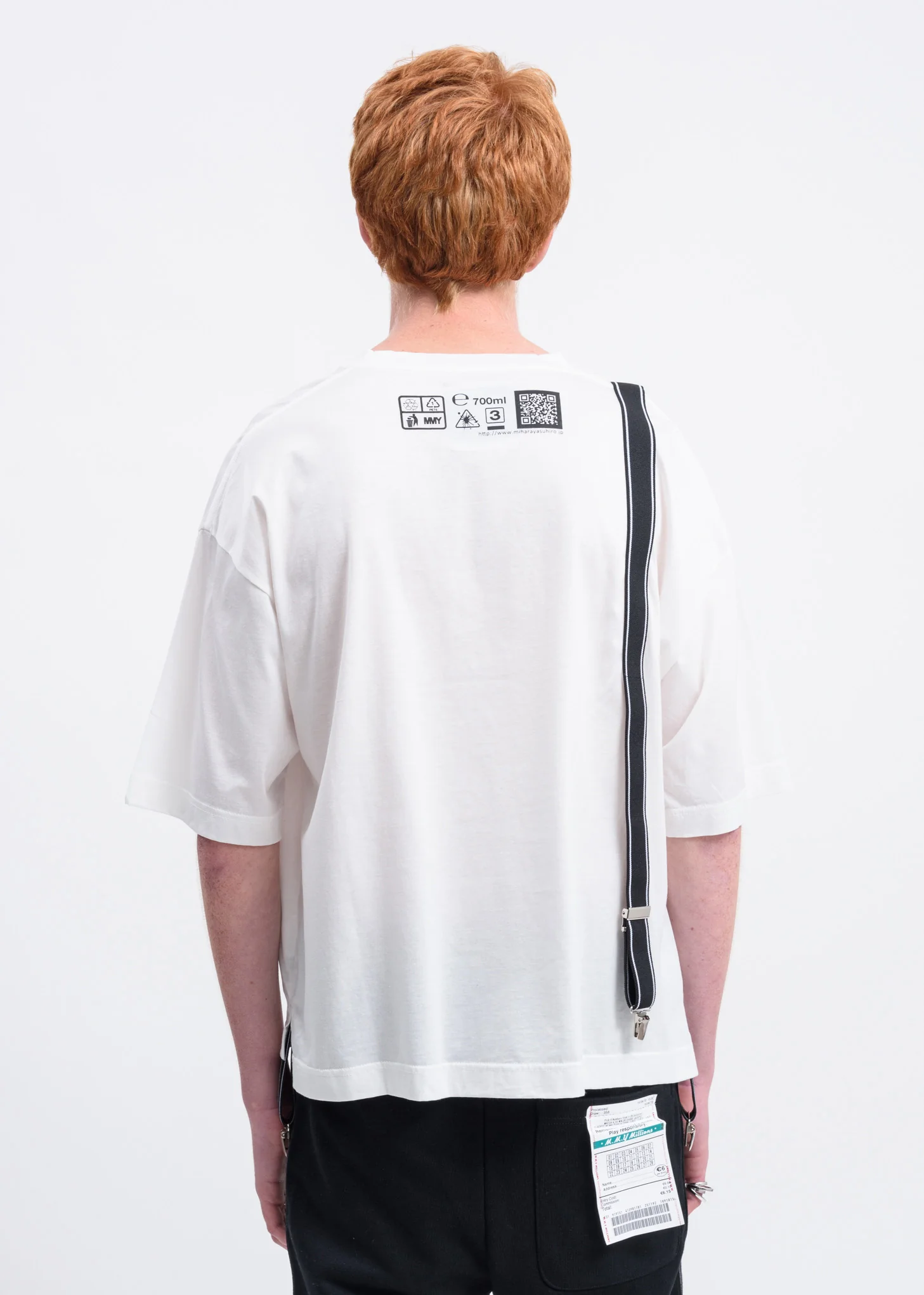 White Suspenders T-Shirt - Image 2