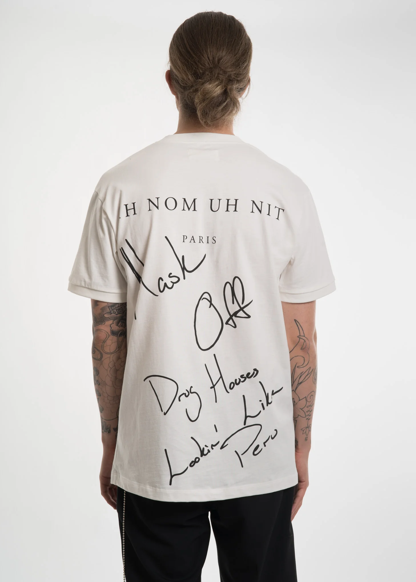 White T-Shirt w/ Printed Woman - Image 3