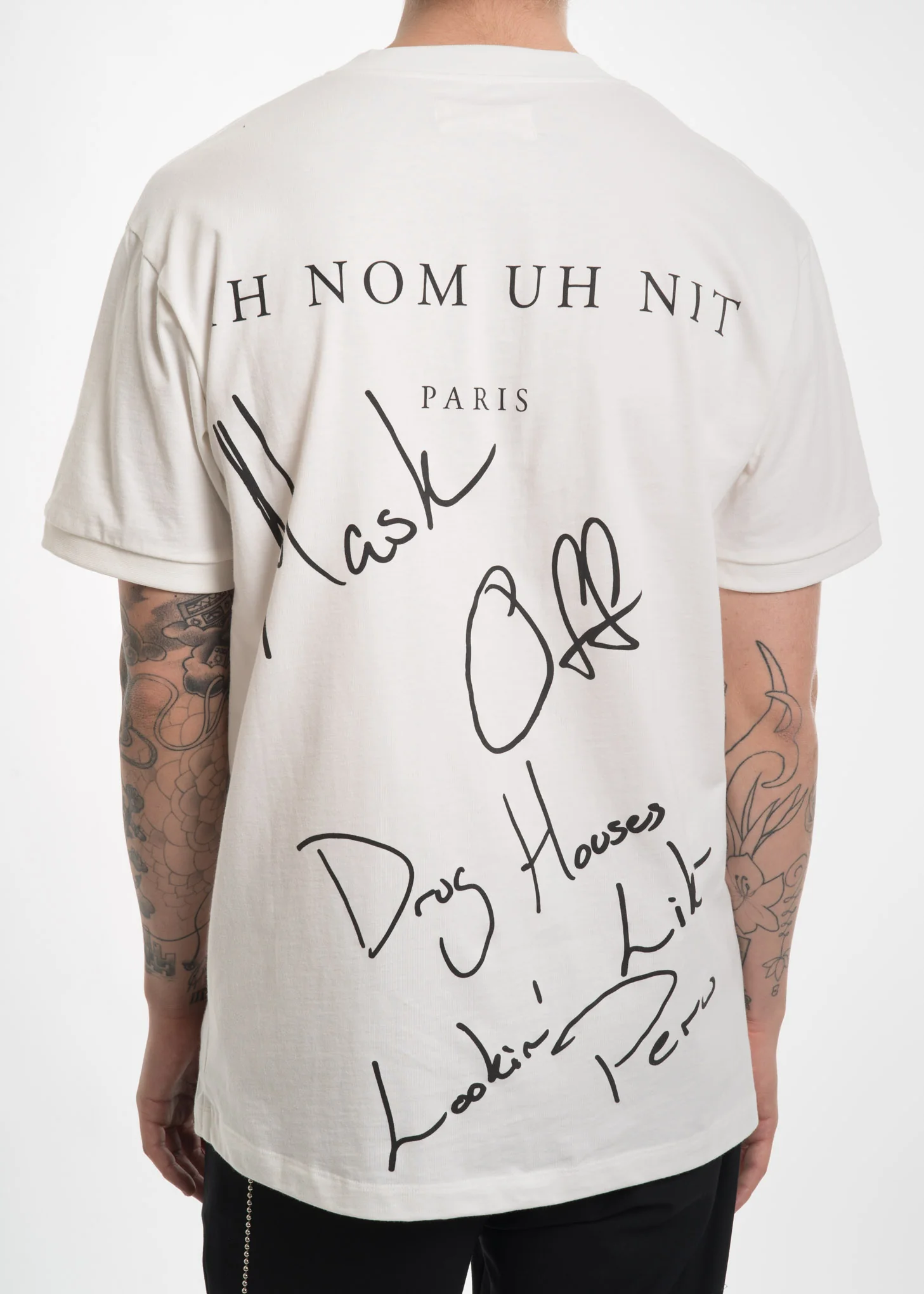 White T-Shirt w/ Printed Woman - Image 4