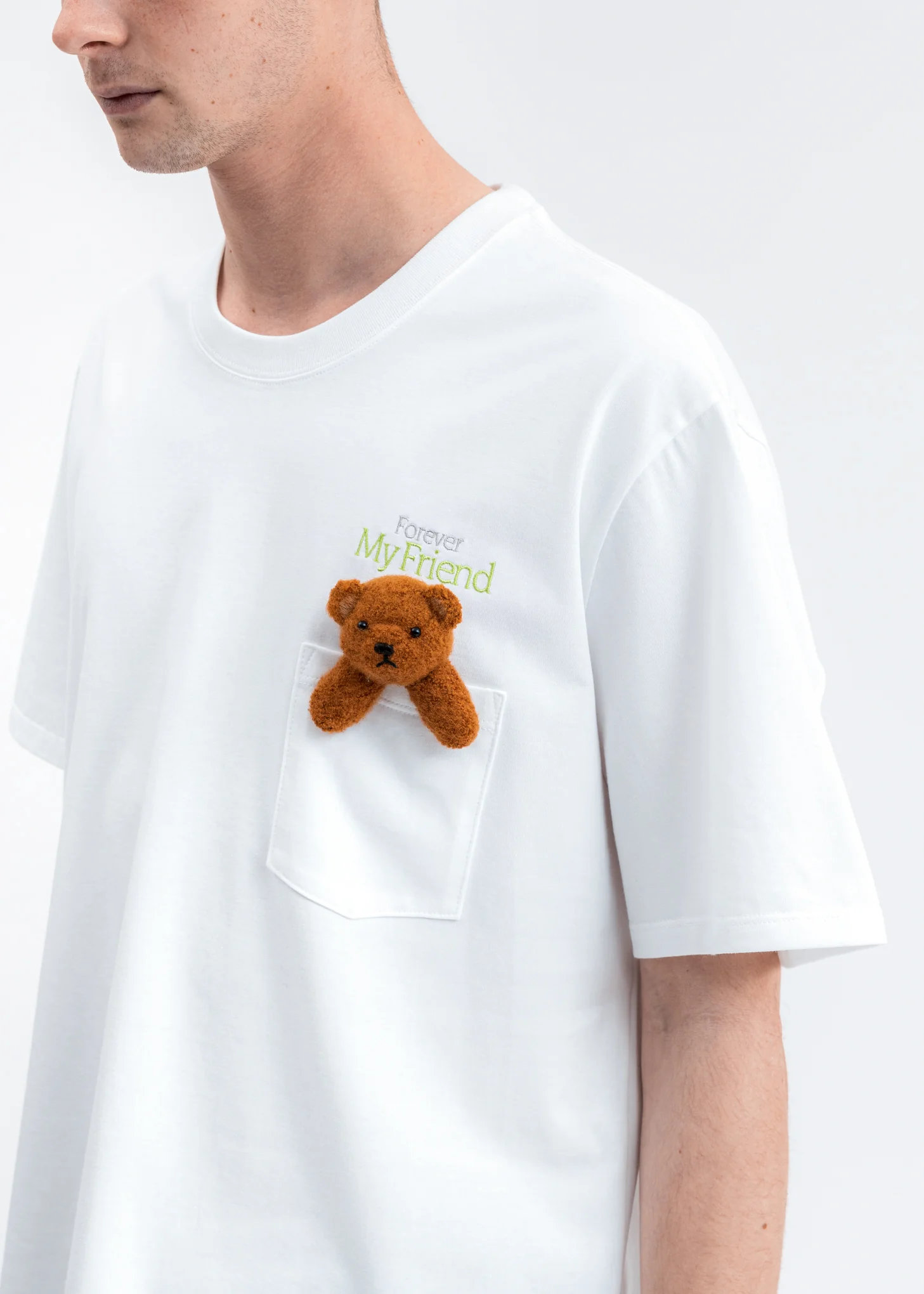 White T-Shirt With My Friend - Image 2