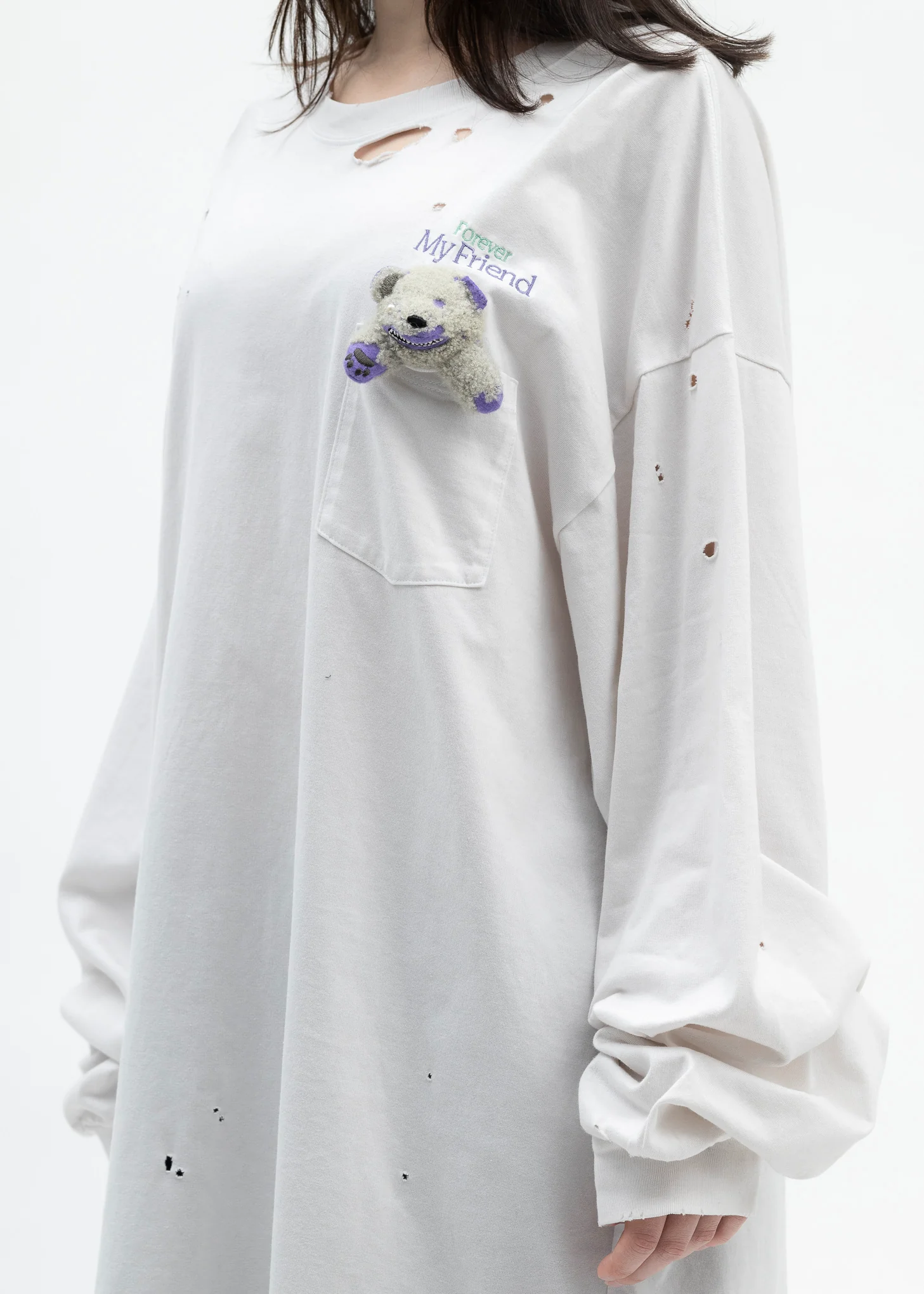 WHITE T-SHIRT WITH MY FRIEND - Image 2
