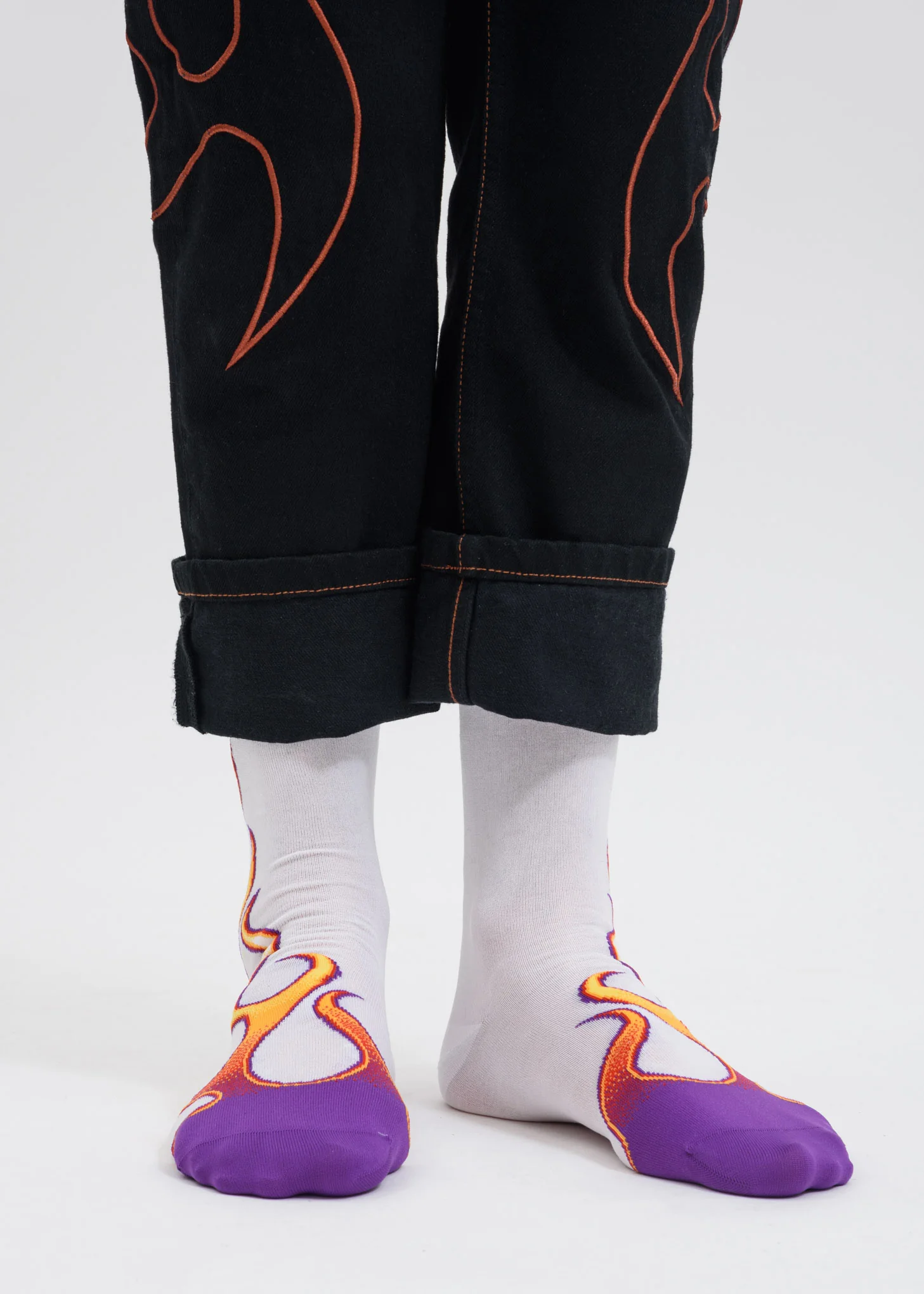 White Tunnel Flaming Socks - Image 4
