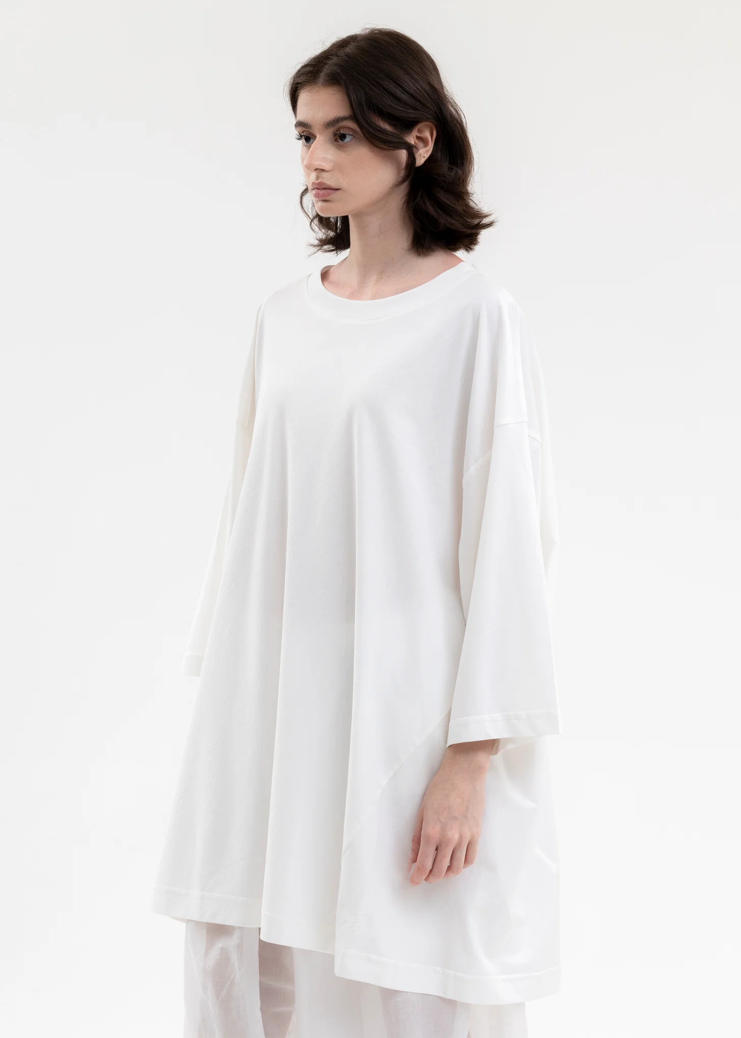 White Twisted T-Shirt - Image 2