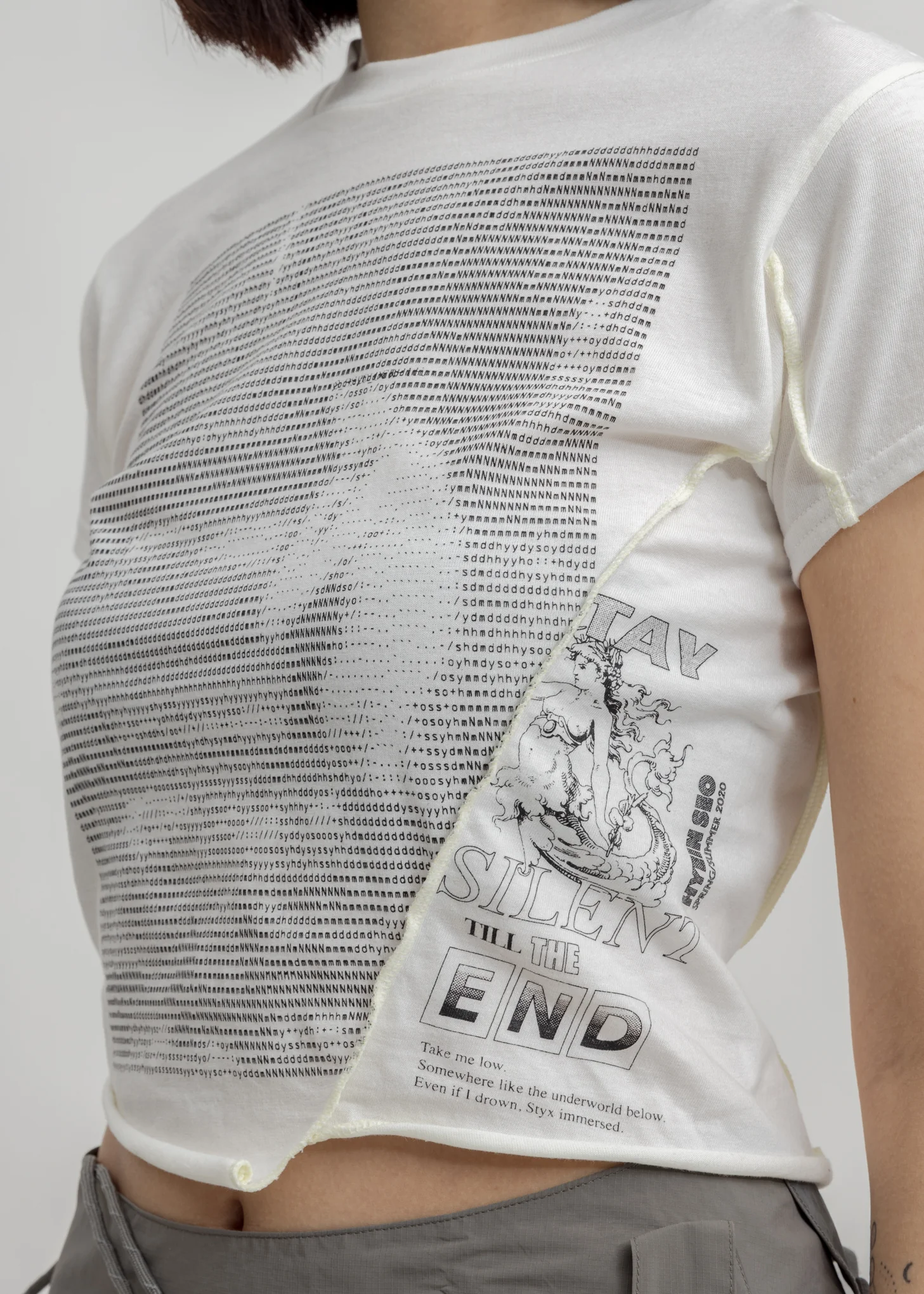 White Twisted T-Shirt - Image 3