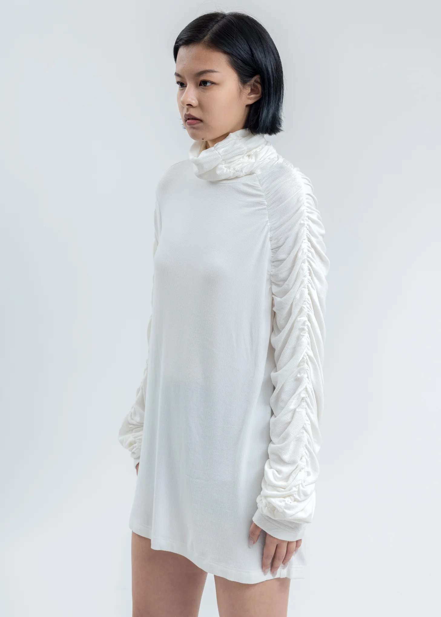 White Twisted Turtleneck - Image 3