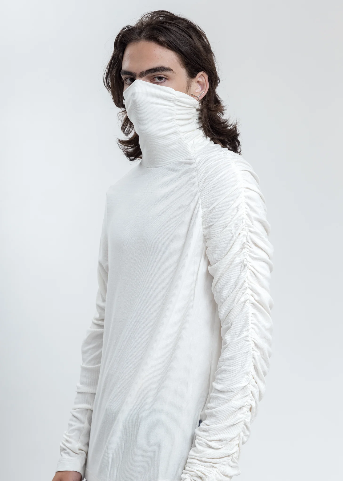 White Twisted Turtleneck - Image 2