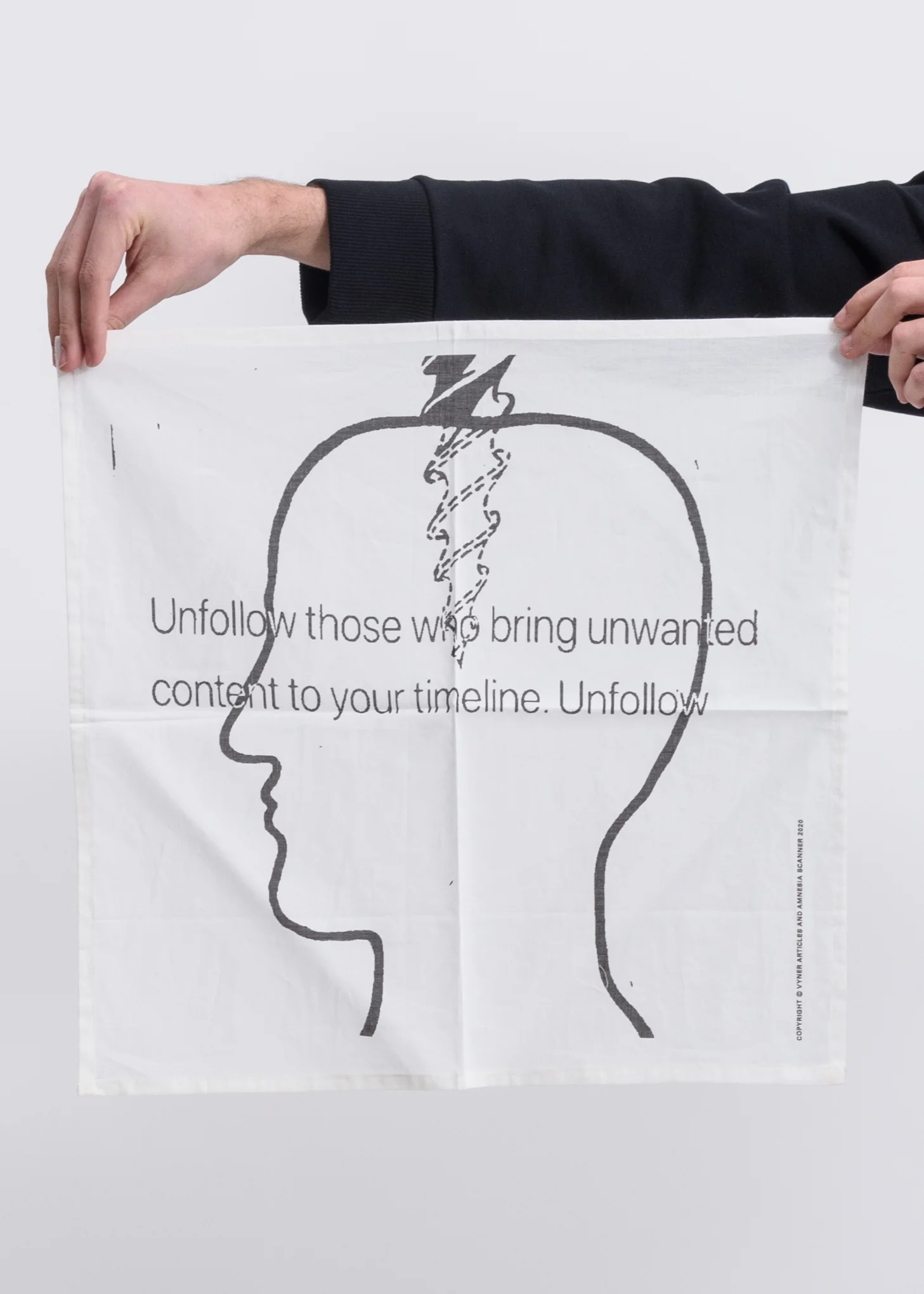 White Unfollow Bandana