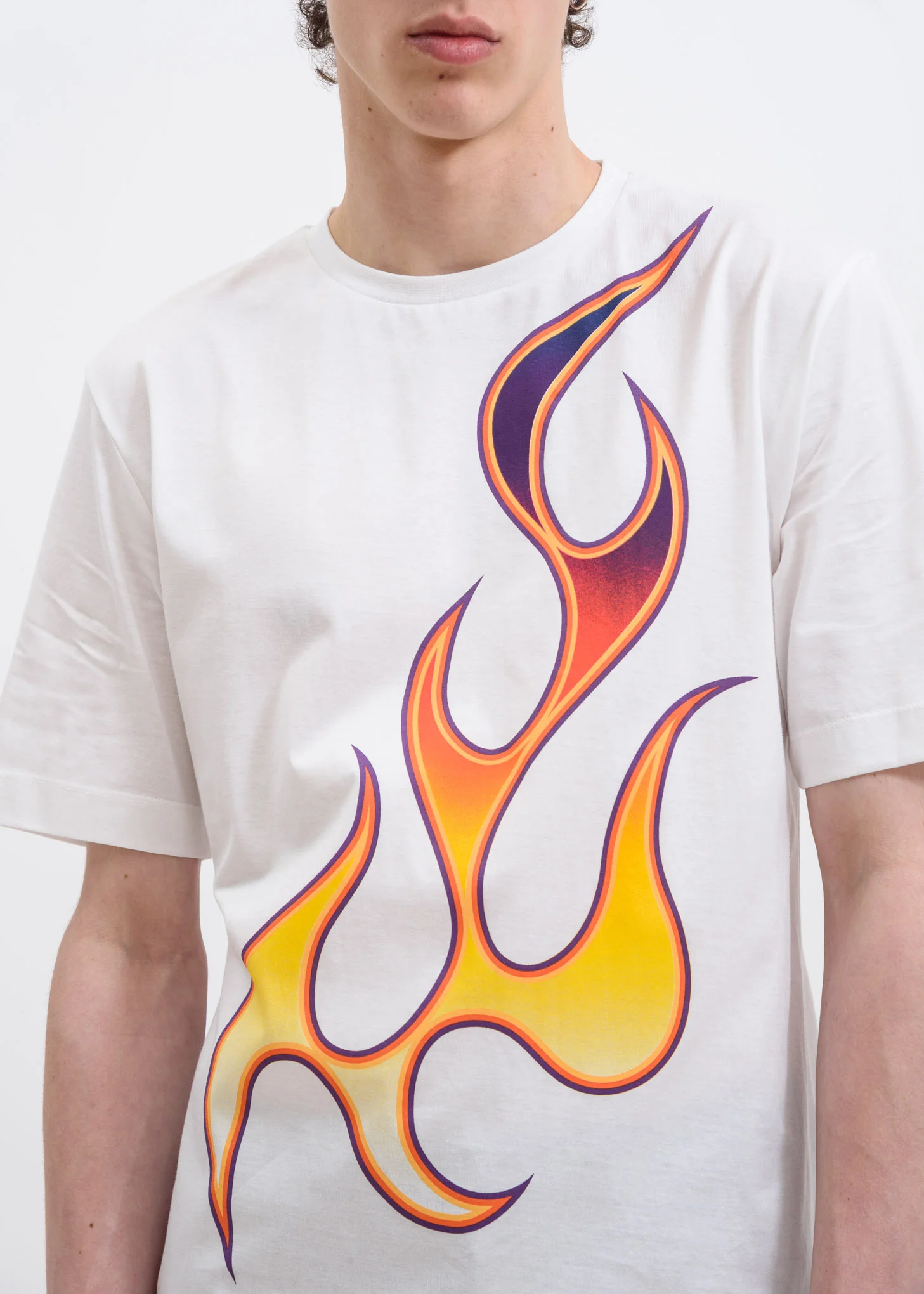 White Unity Flaming T-Shirt - Image 3