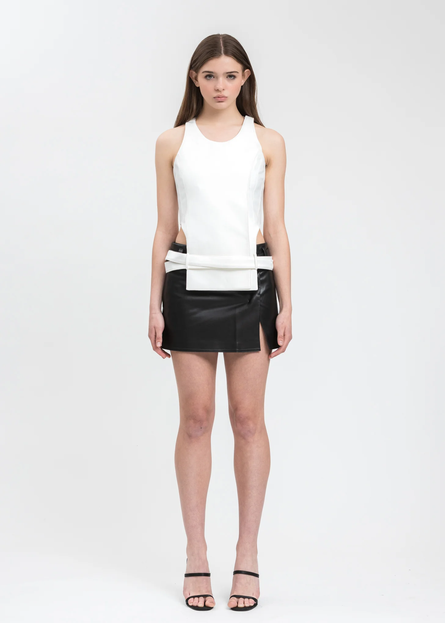 White Waist Cut Out Top - Image 5