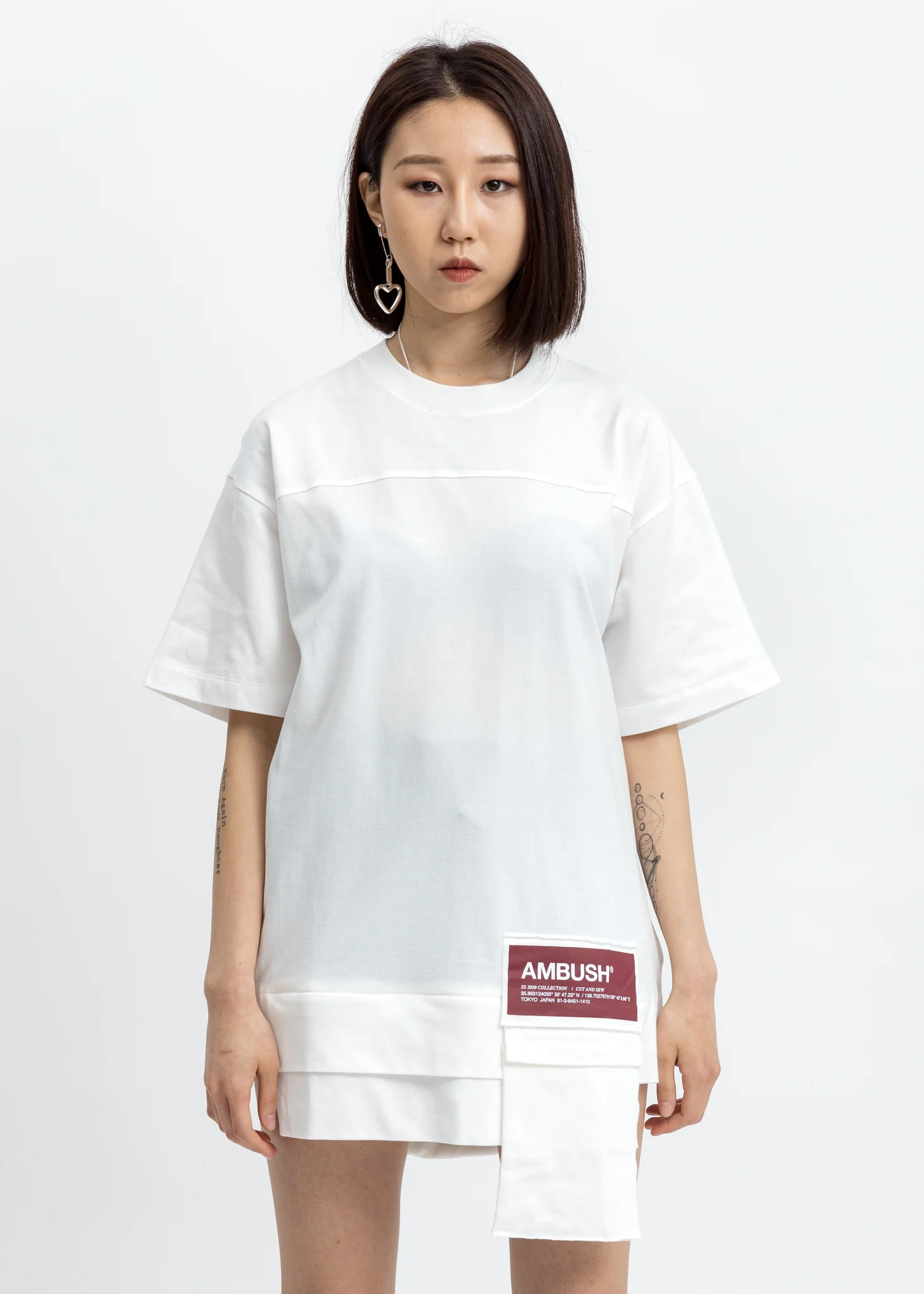 White Waist Pocket T-Shirt
