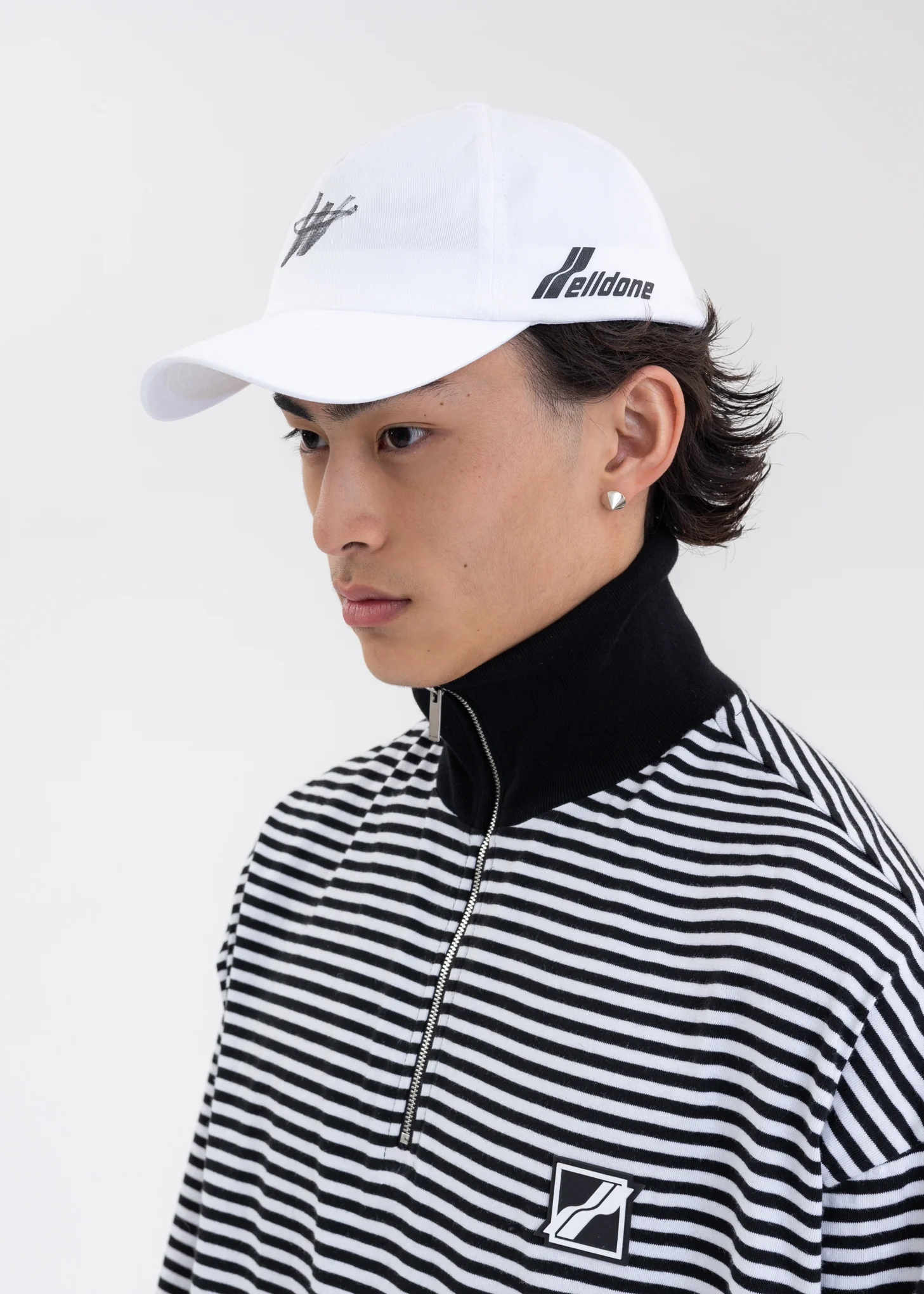 WHITE COTTON WELLDONE LOGO STAMP CAP - Image 3