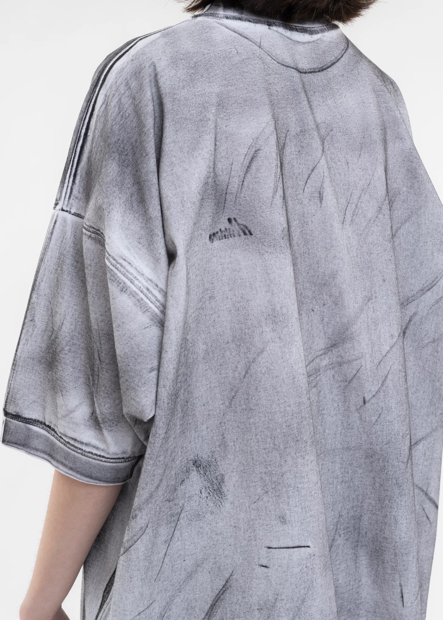 WHITE WD LOGO WASHED T-SHIRT - Image 5