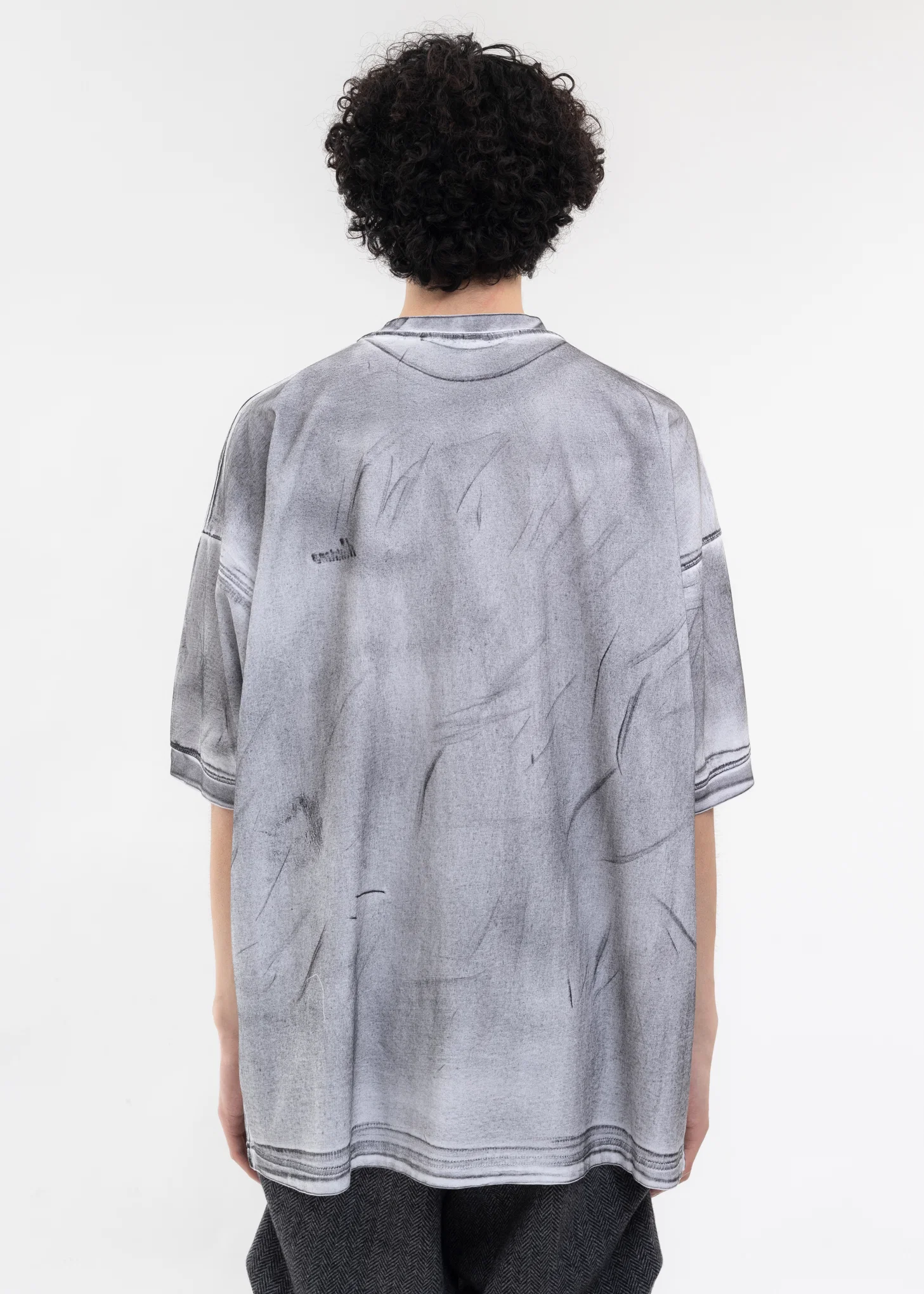 WHITE WD LOGO WASHED T-SHIRT - Image 2