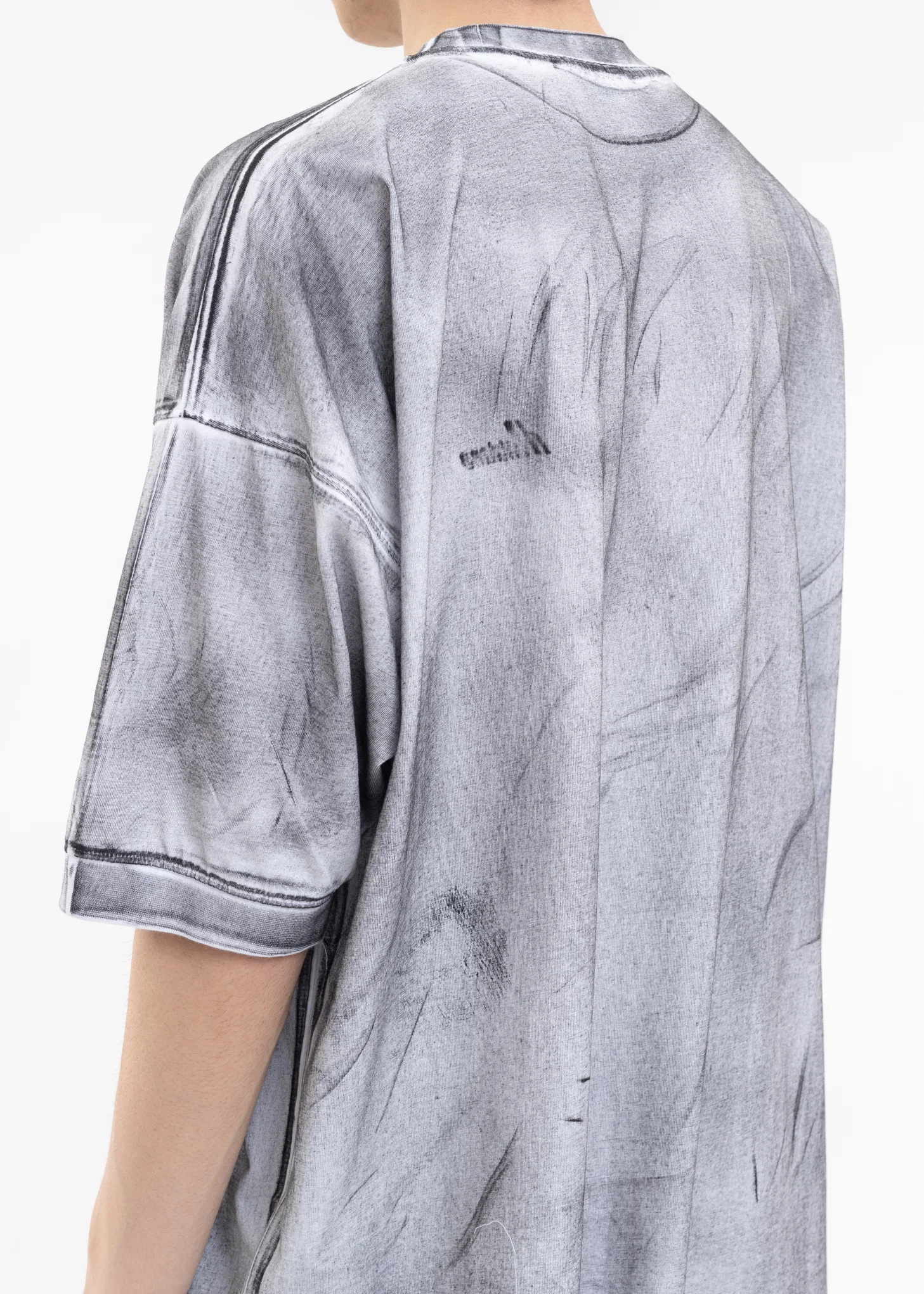 WHITE WD LOGO WASHED T-SHIRT - Image 4