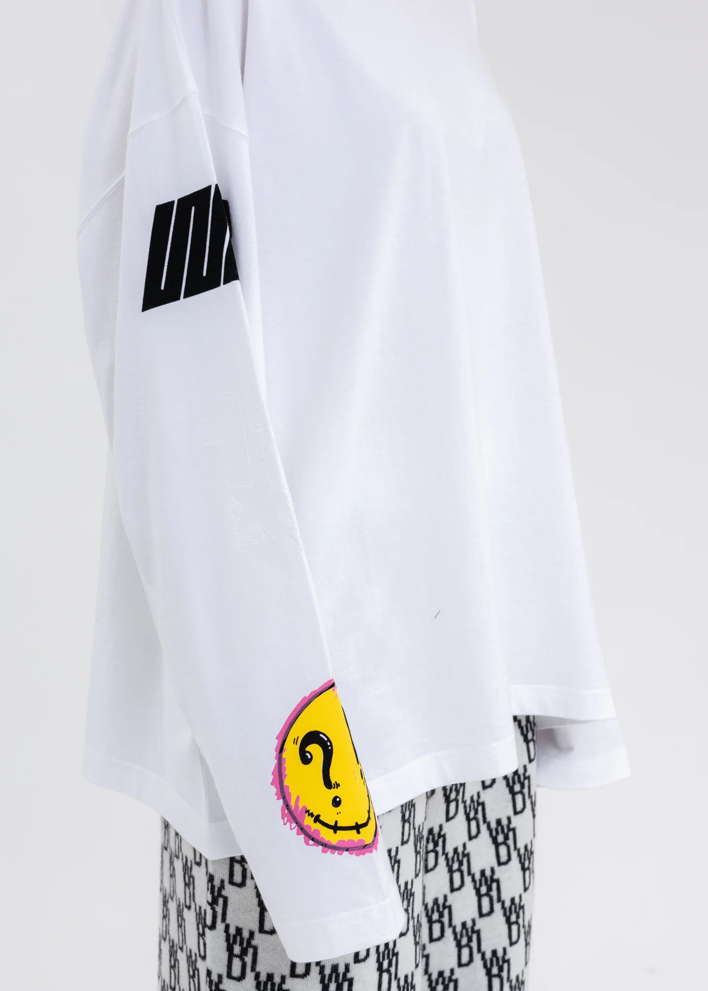 WHITE WE11DONE HEART LONG-SLEEVED T-SHIRT - Image 5