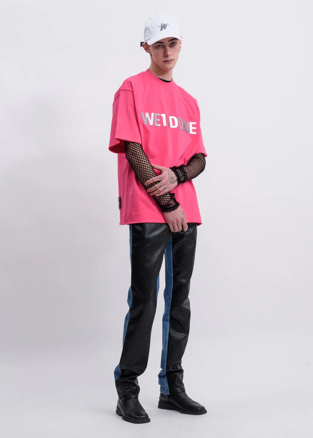 White WE11DONE Stamp Logo Cap - Image 3