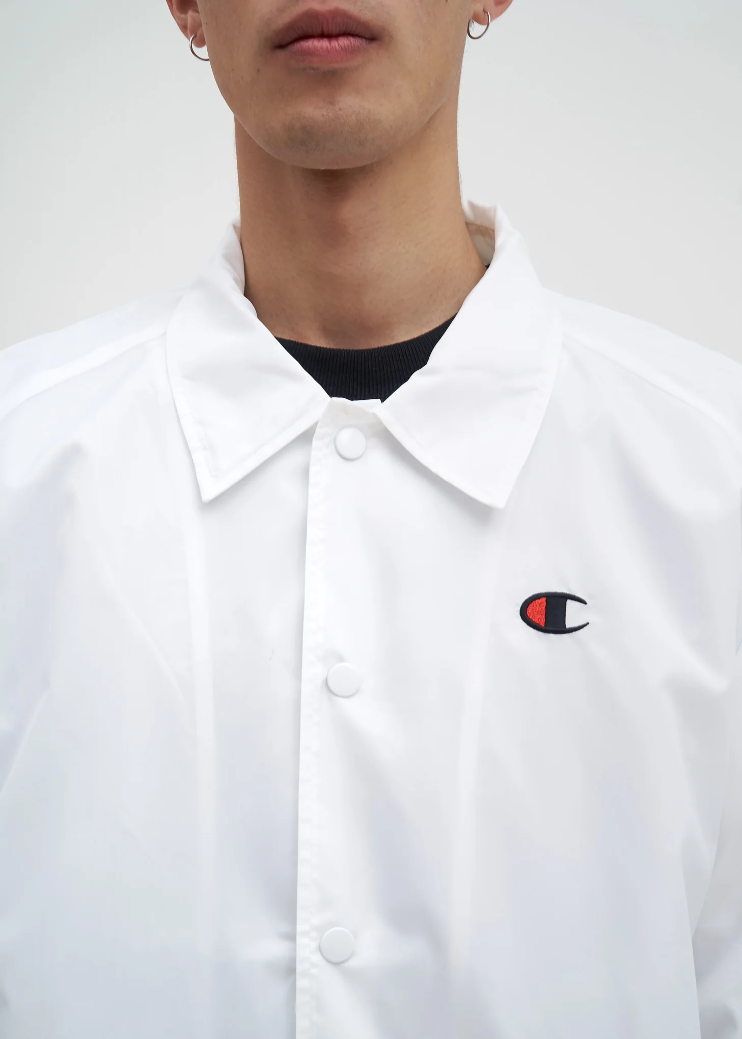 White West Breaker Coach Jacket - Image 4