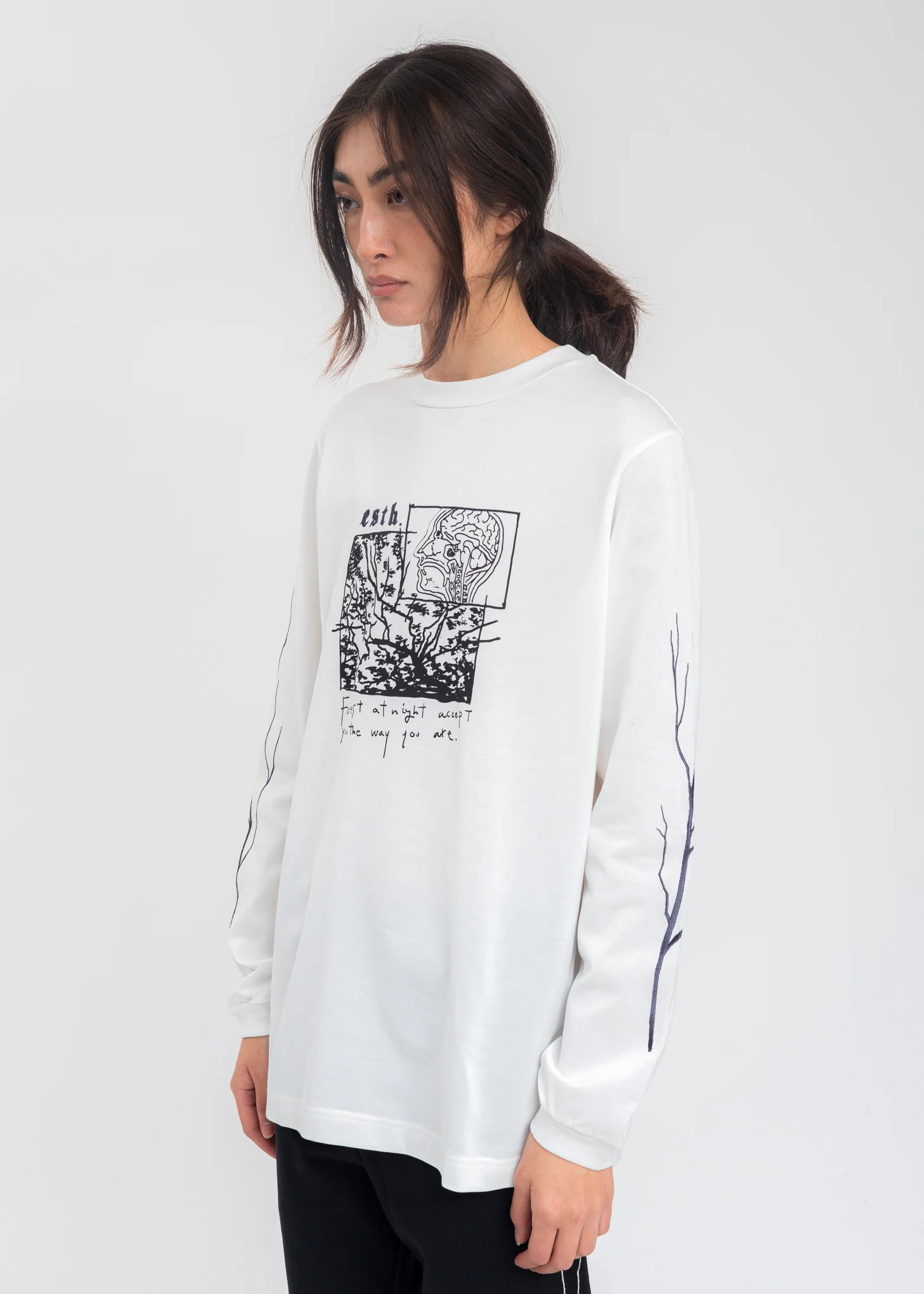 White Wood Long Sleeve - Image 3