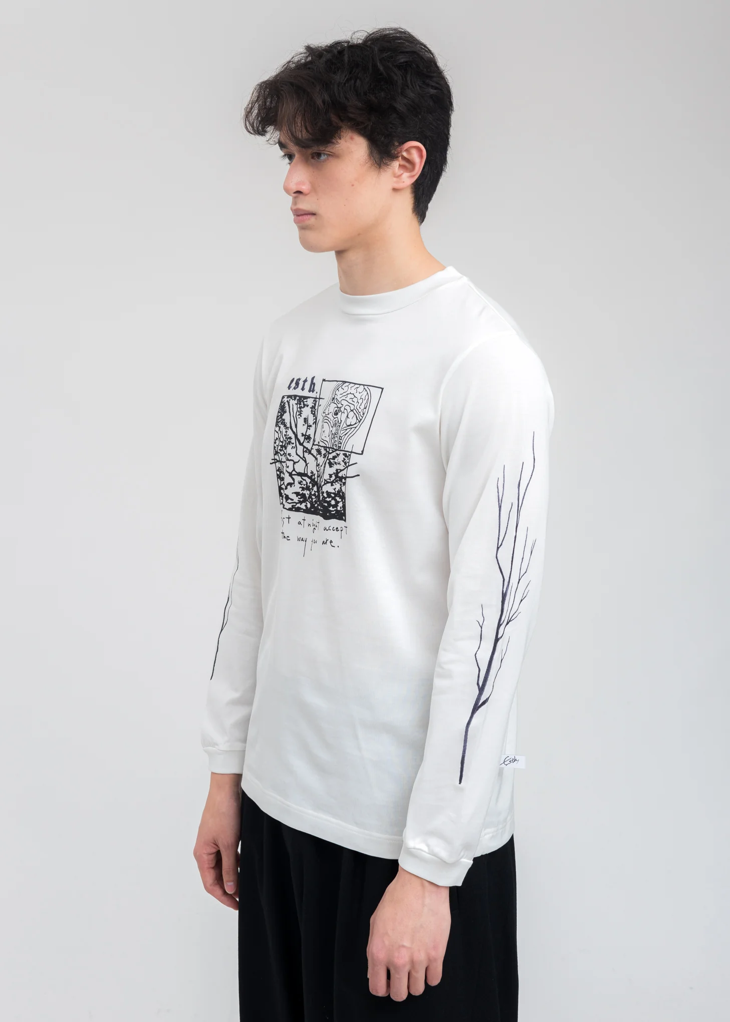White Wood Long Sleeve - Image 3