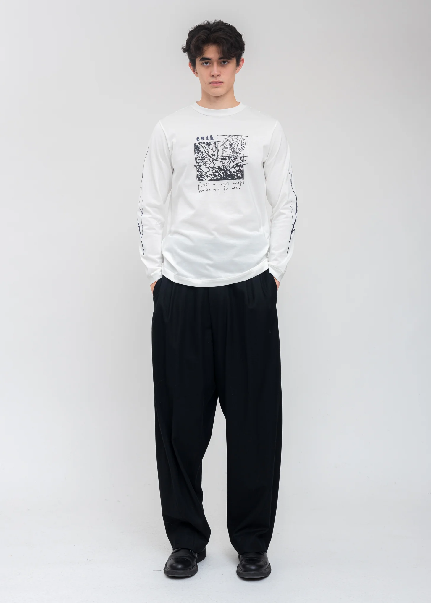 White Wood Long Sleeve - Image 5