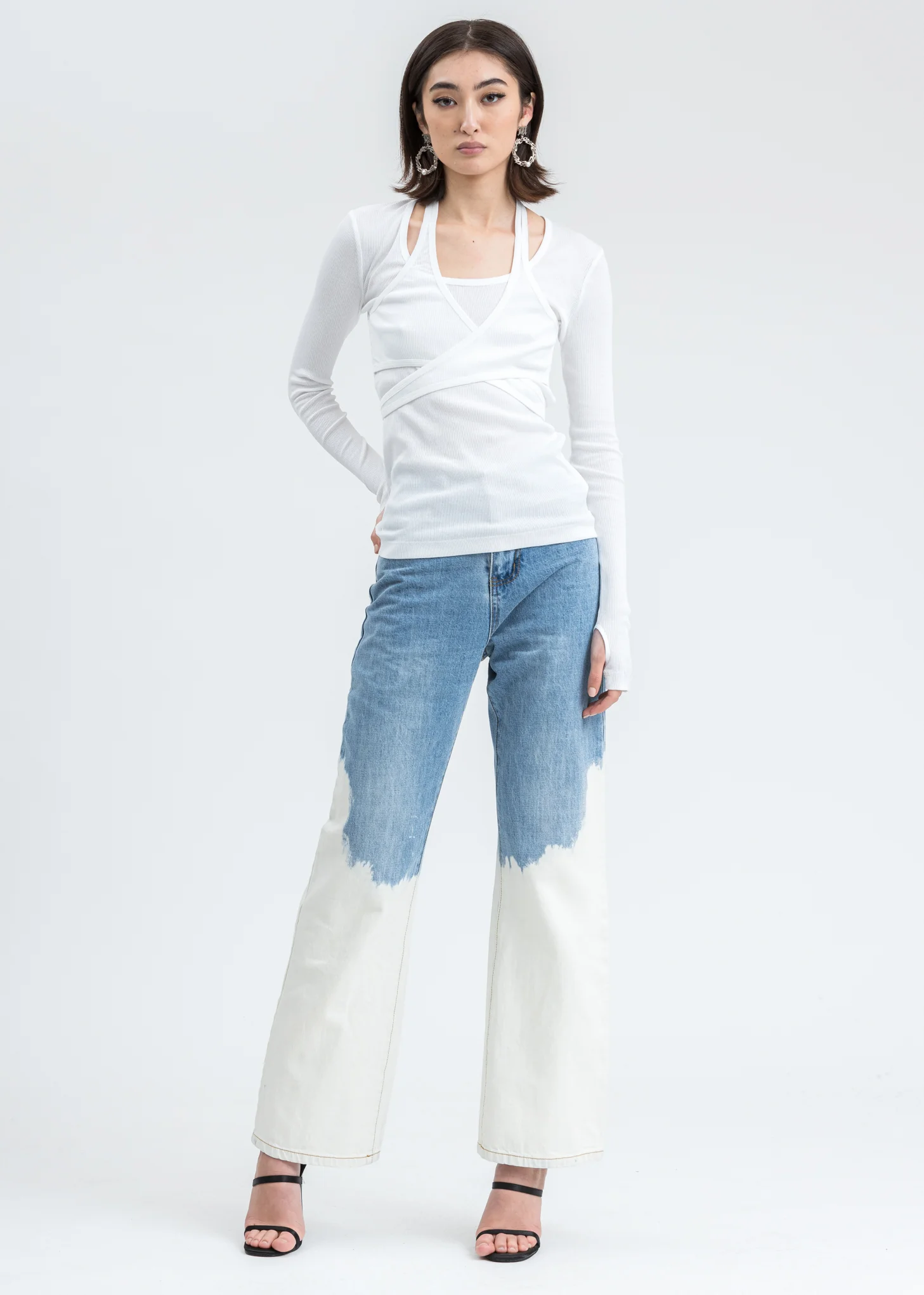 White Wrap Long Sleeve - Image 5