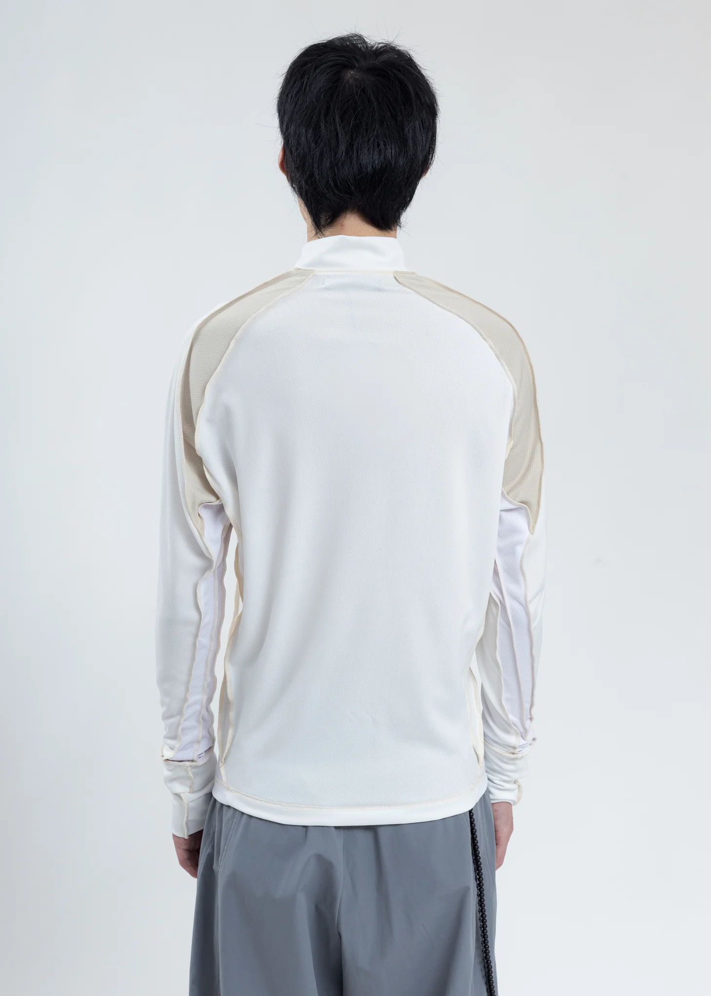 White Zip Necktop - Image 4