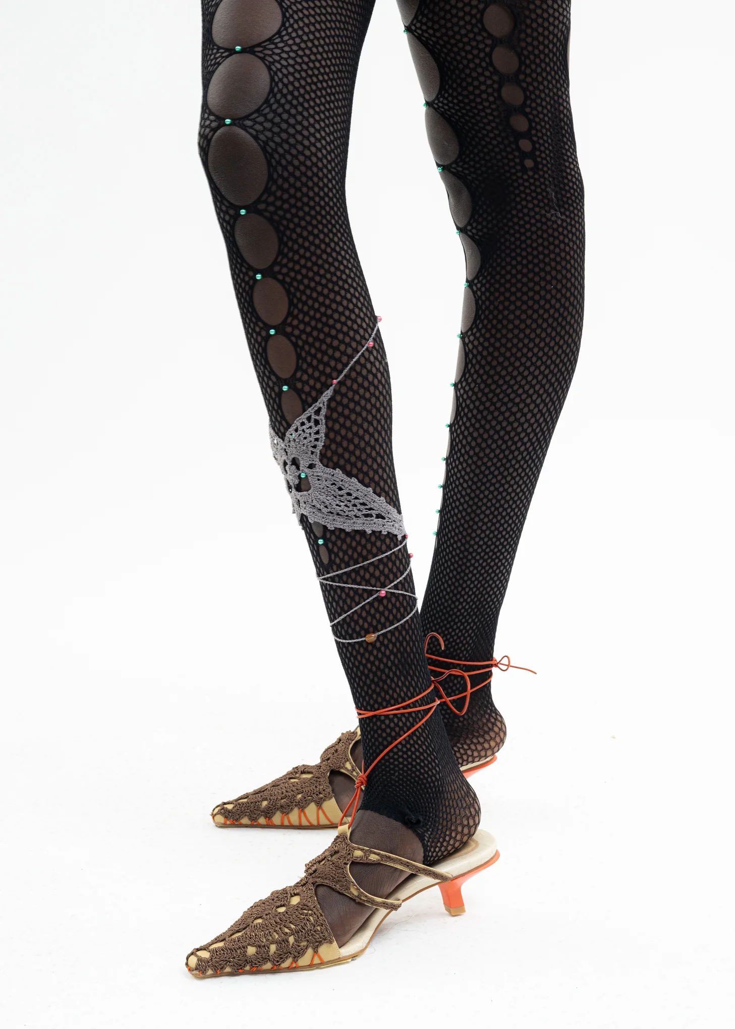 WOOD CROCHET WRAP MULES - Image 4