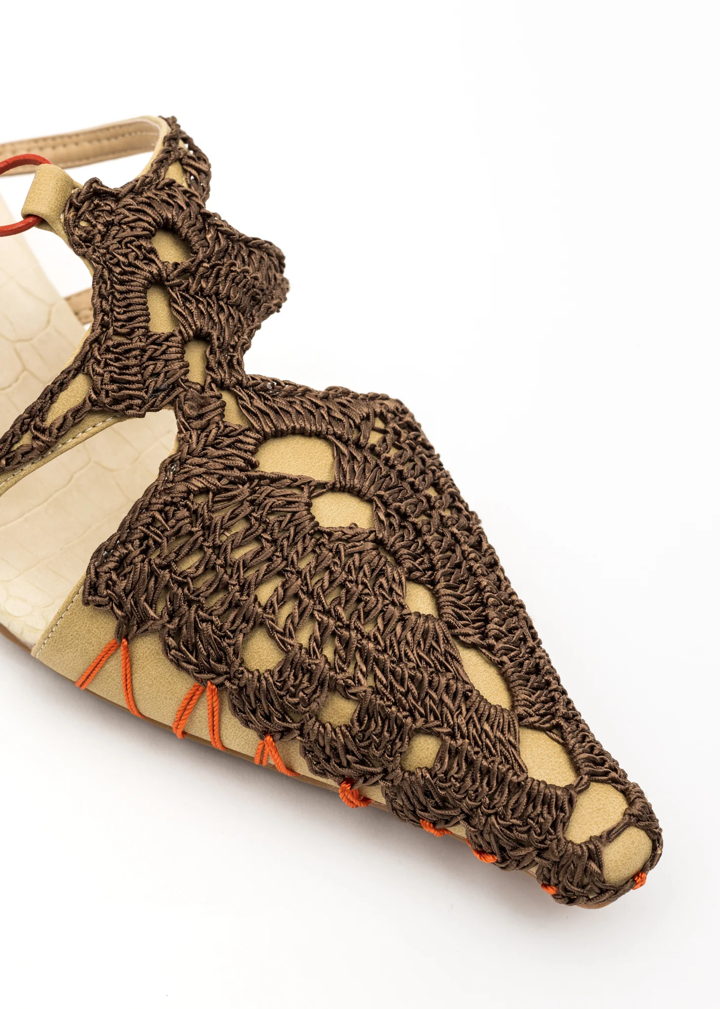 WOOD CROCHET WRAP MULES - Image 9