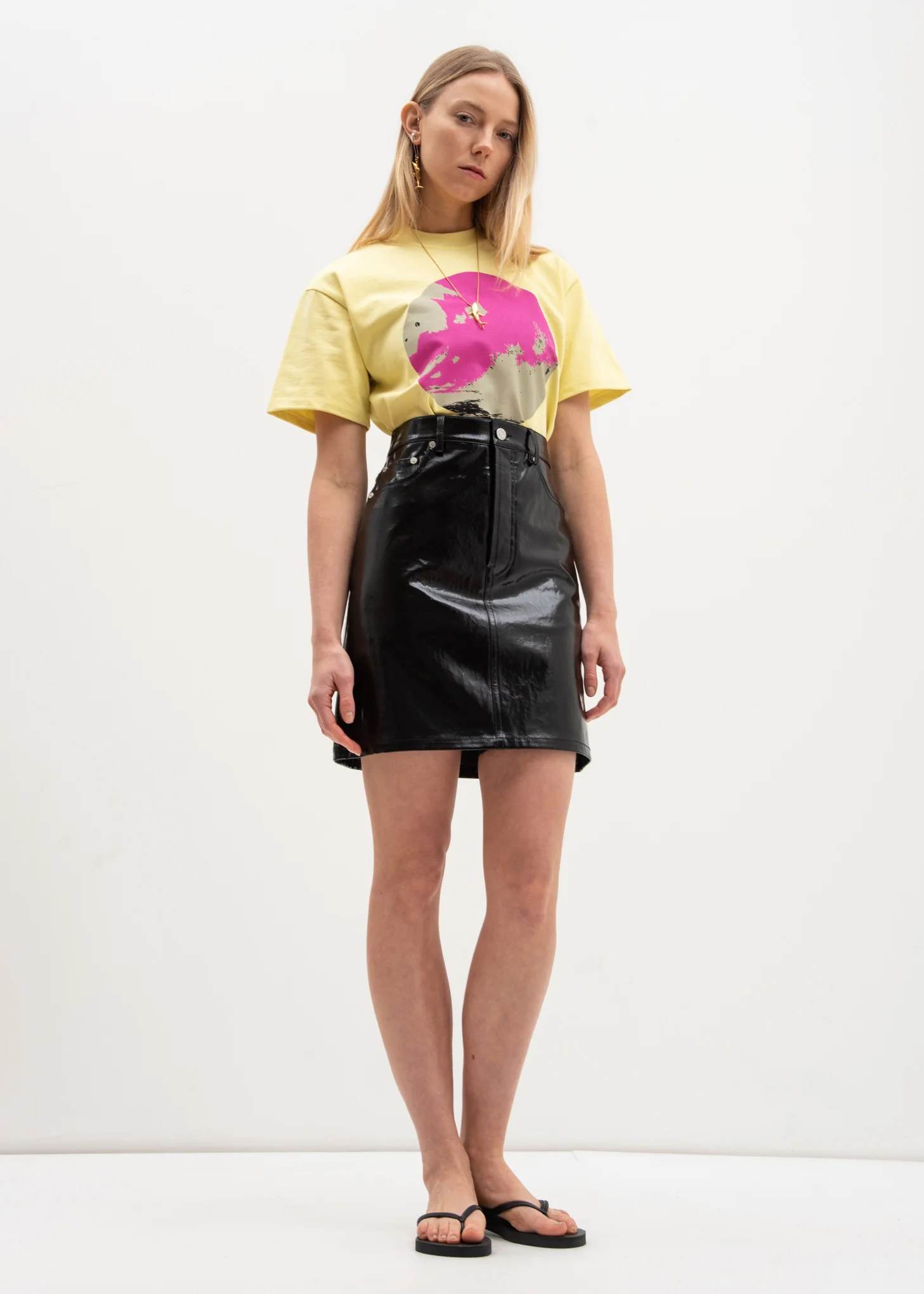 Yellow All Equal Fitted T-Shirt - Image 5