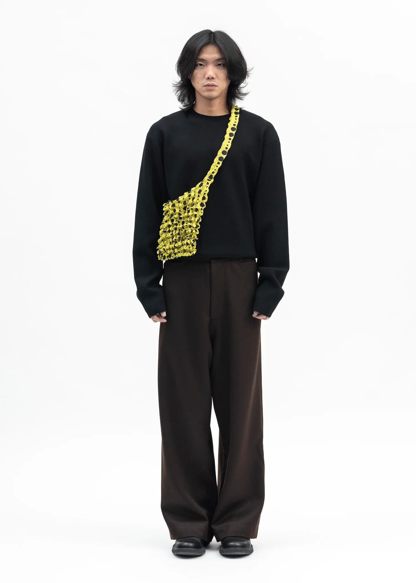 Yellow And Black Dots Popcorn Bag - Image 3
