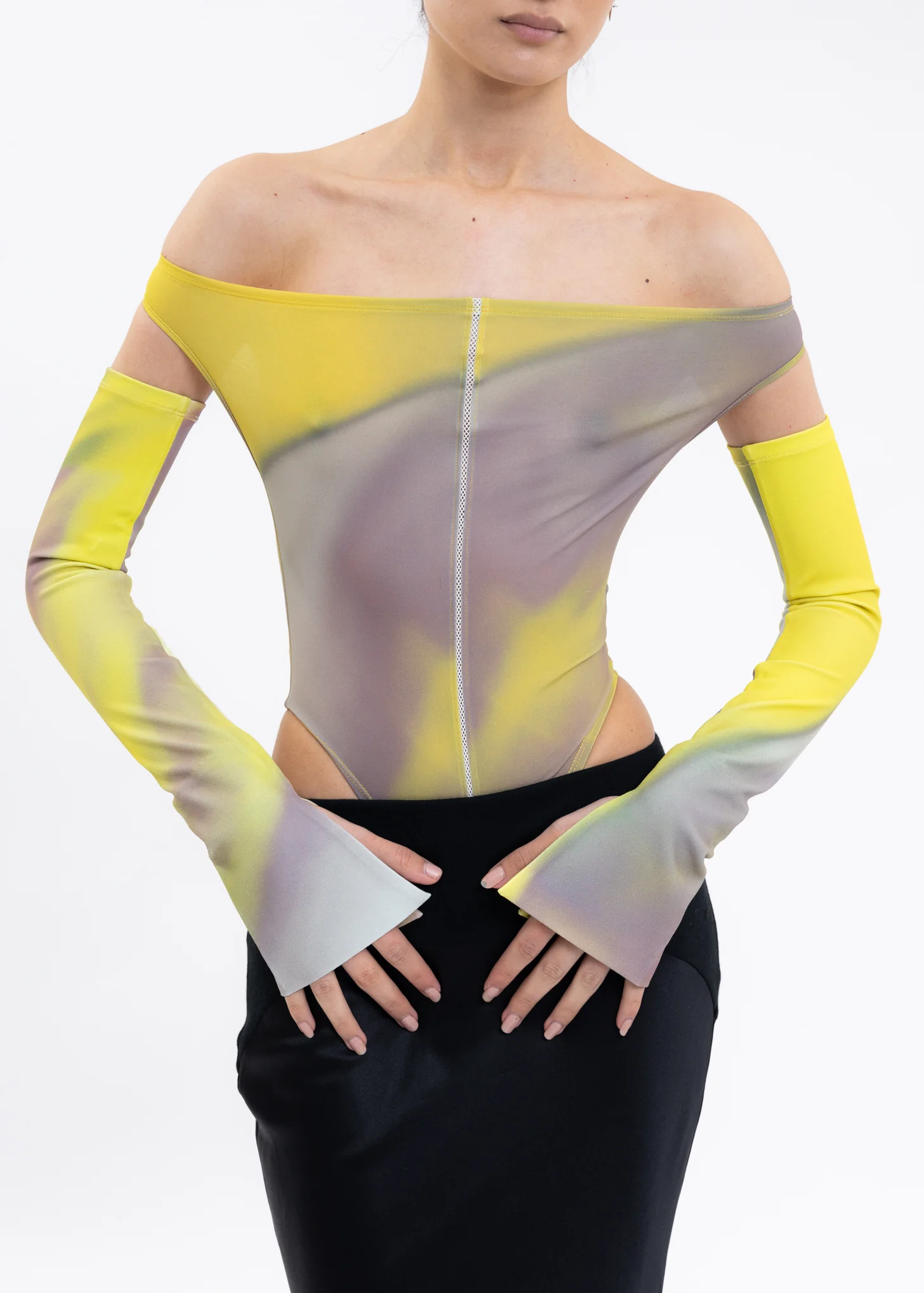 Yellow And Grey Arm Sleeves - Image 3