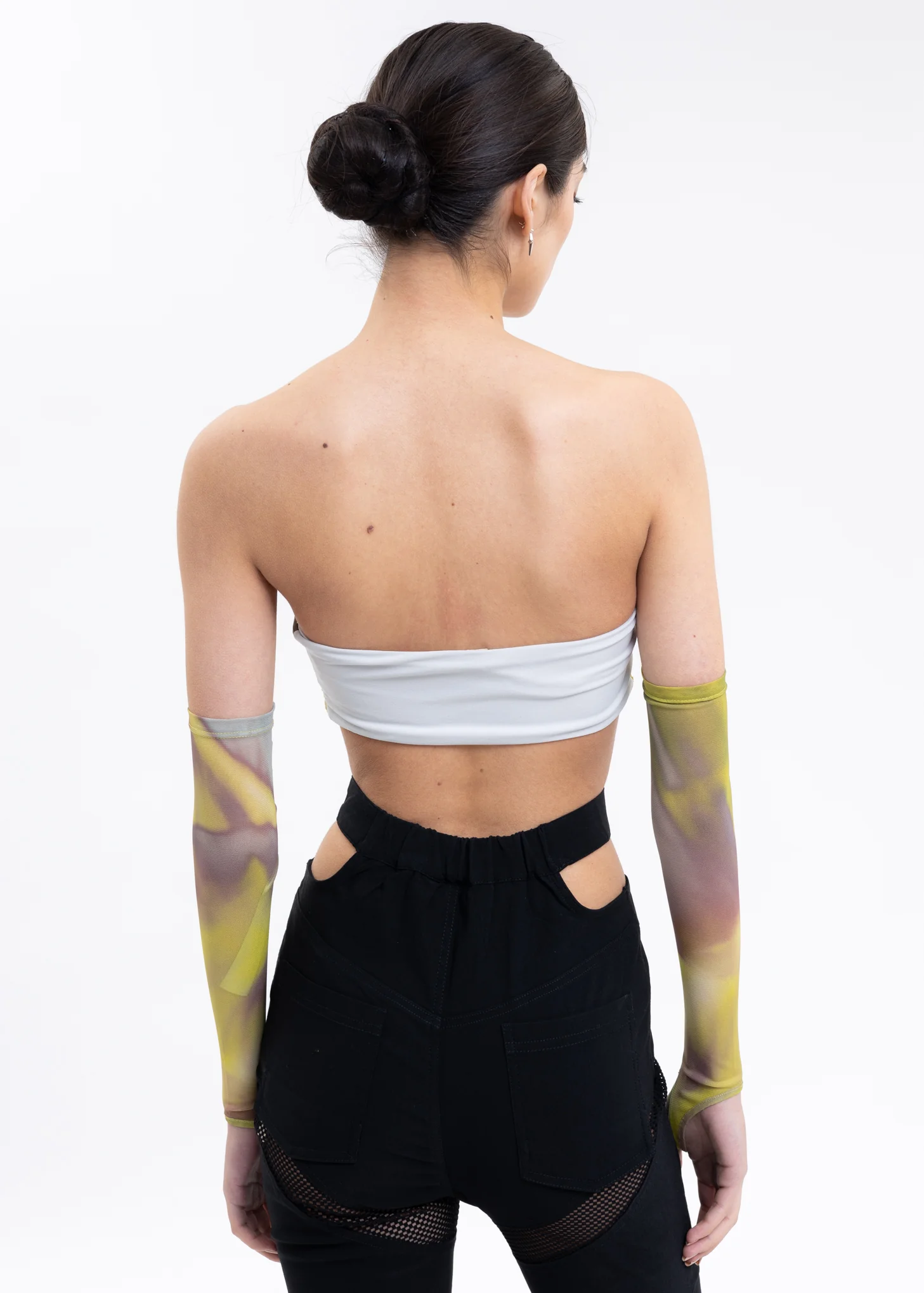Yellow And Grey Bra Top - Image 2