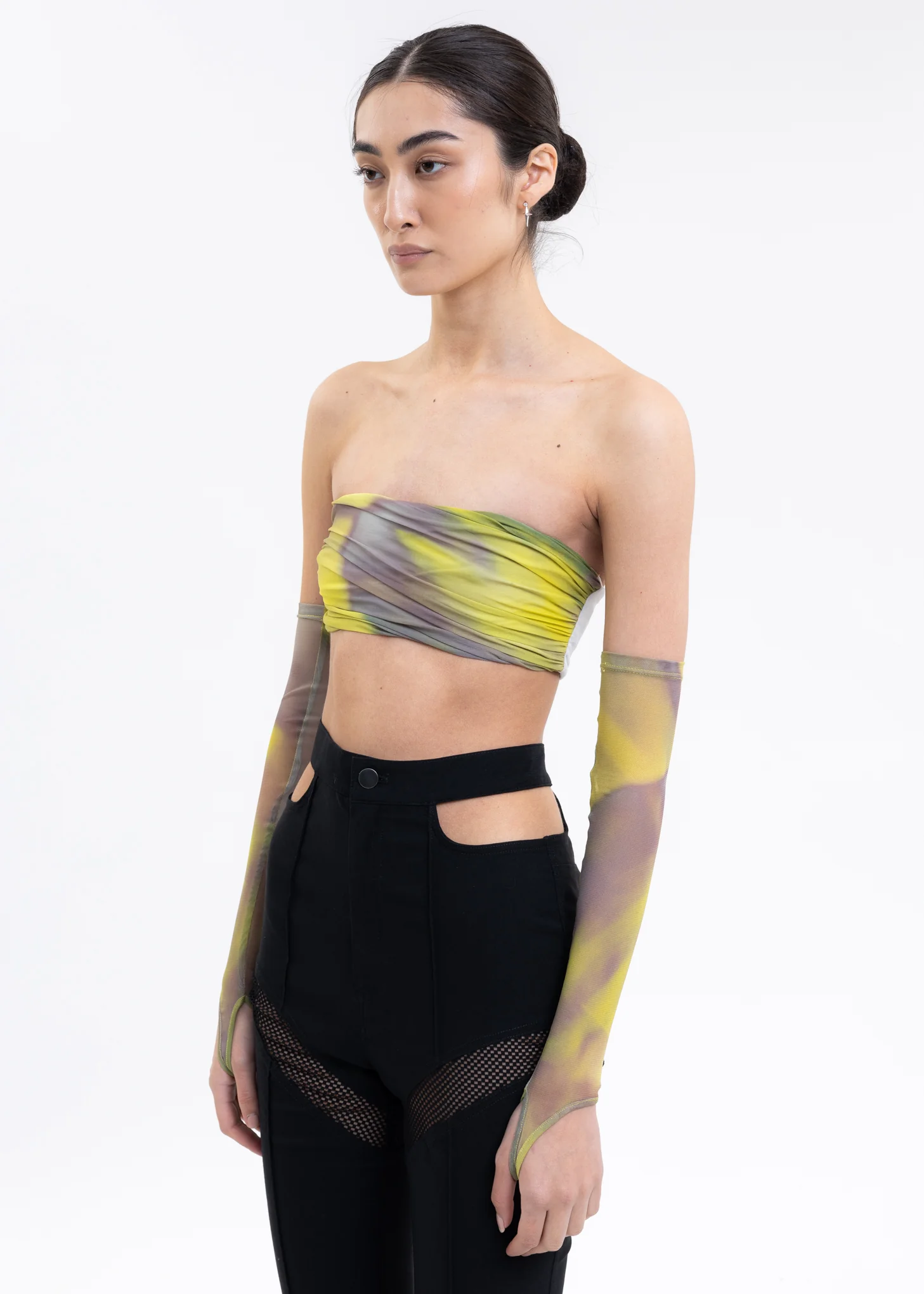 Yellow And Grey Bra Top - Image 3