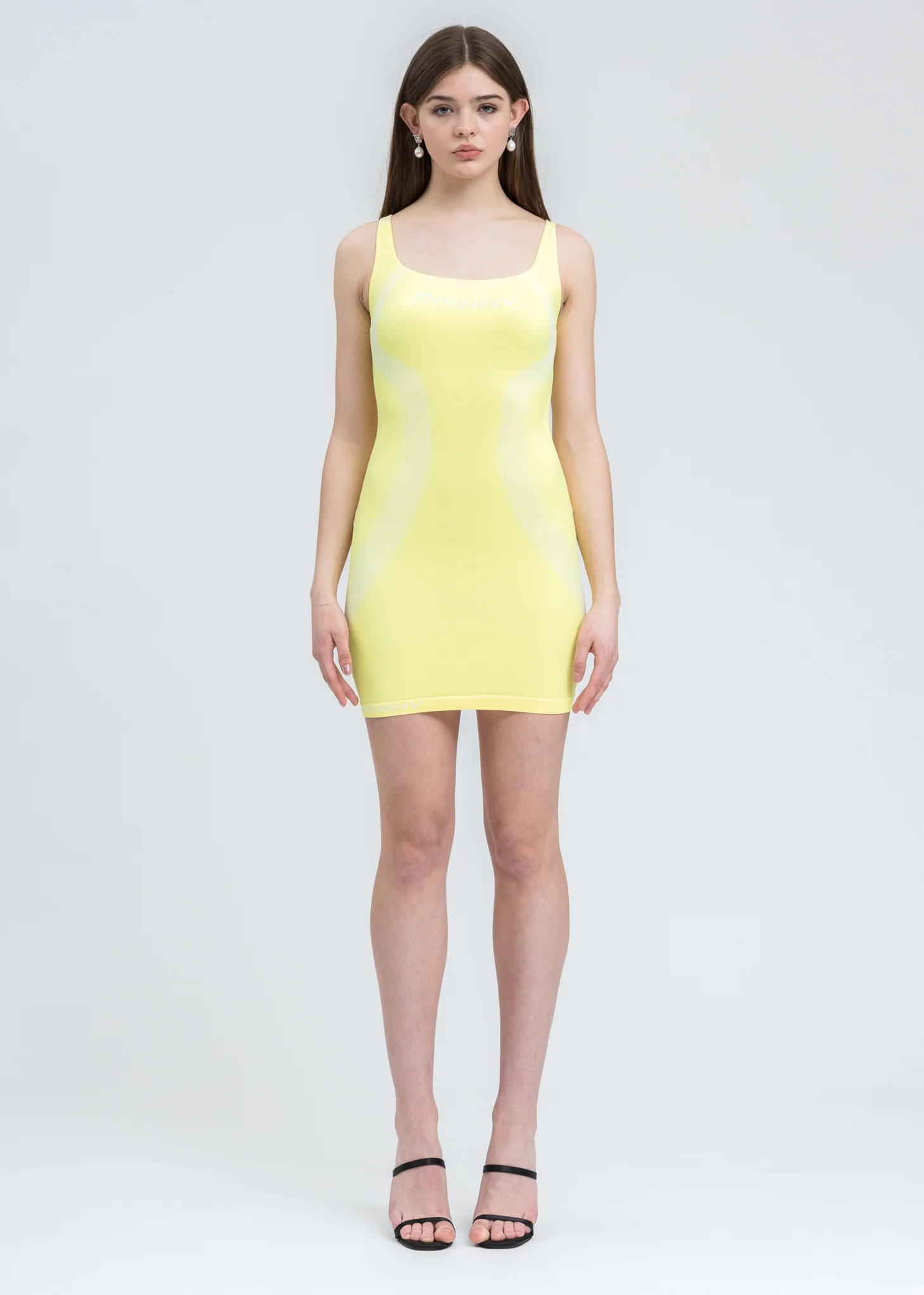 Yellow And White Sport Active Dress