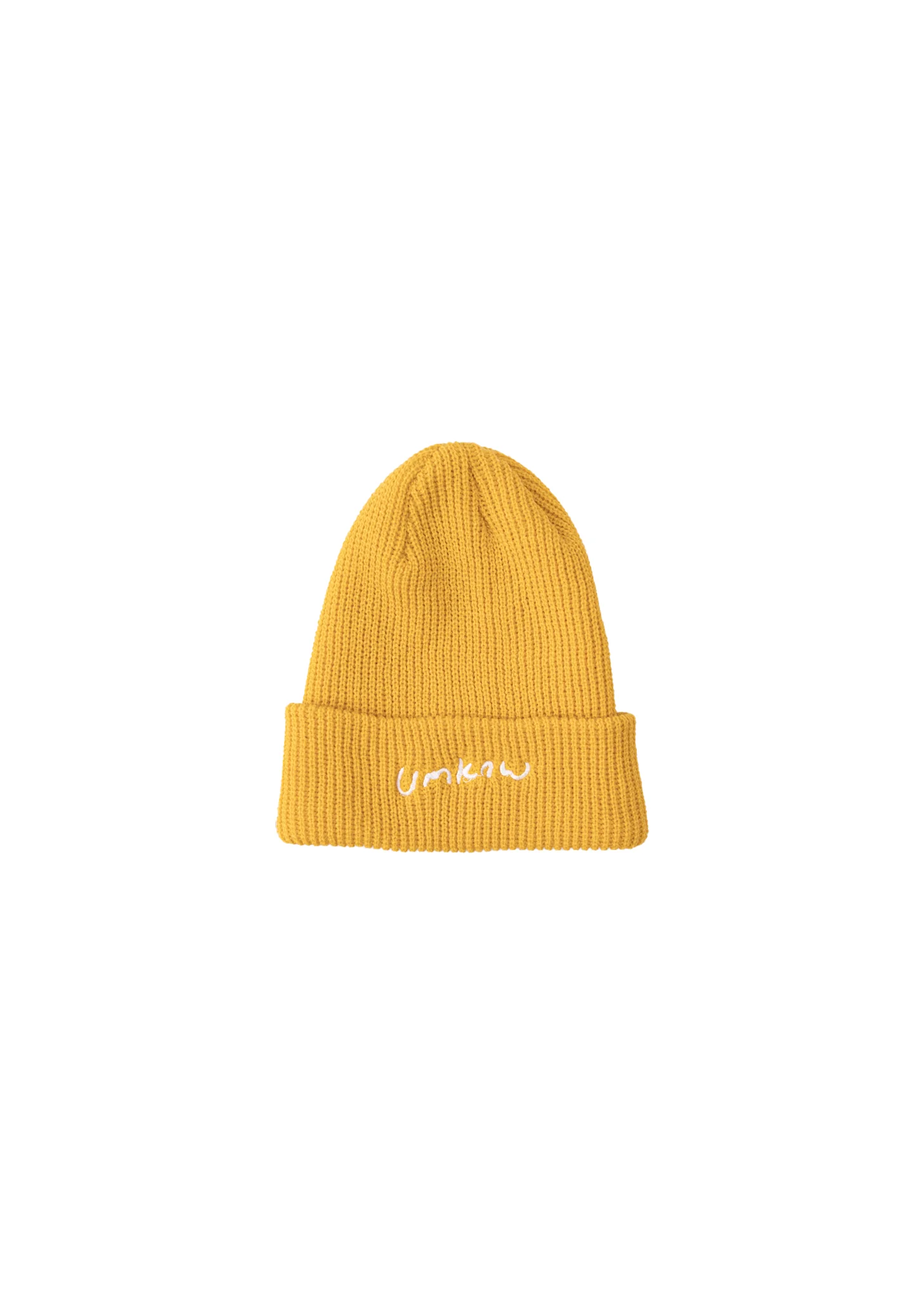 Yellow Basic Logo Cuff  Beanie- Preorder