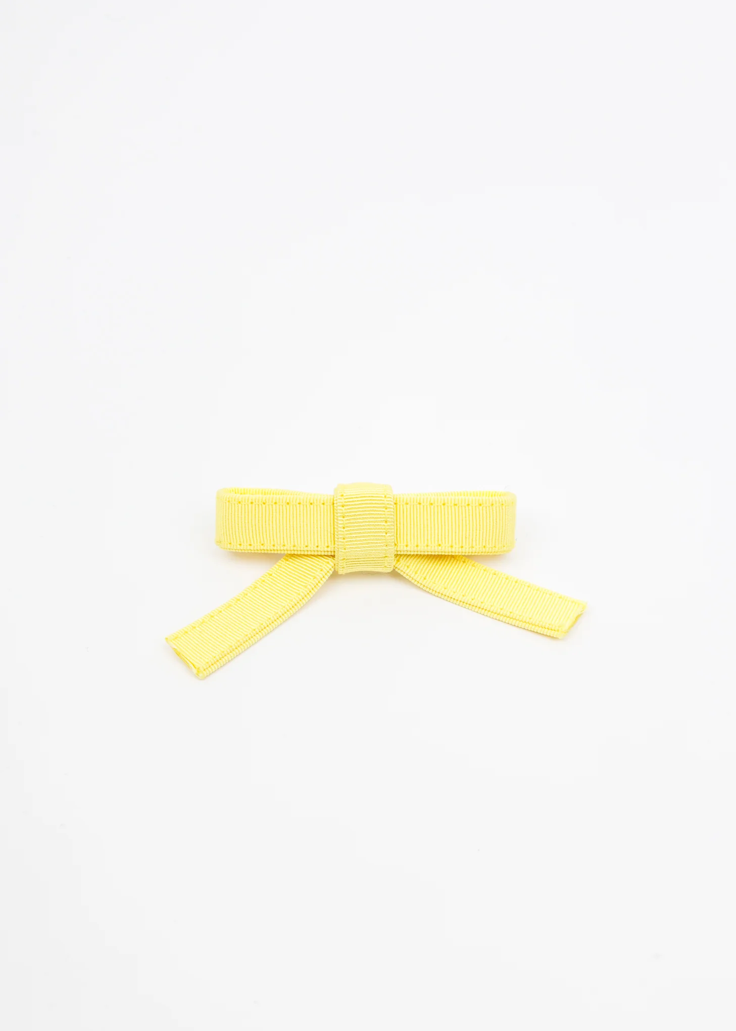 Yellow Bow Small Hair Clip