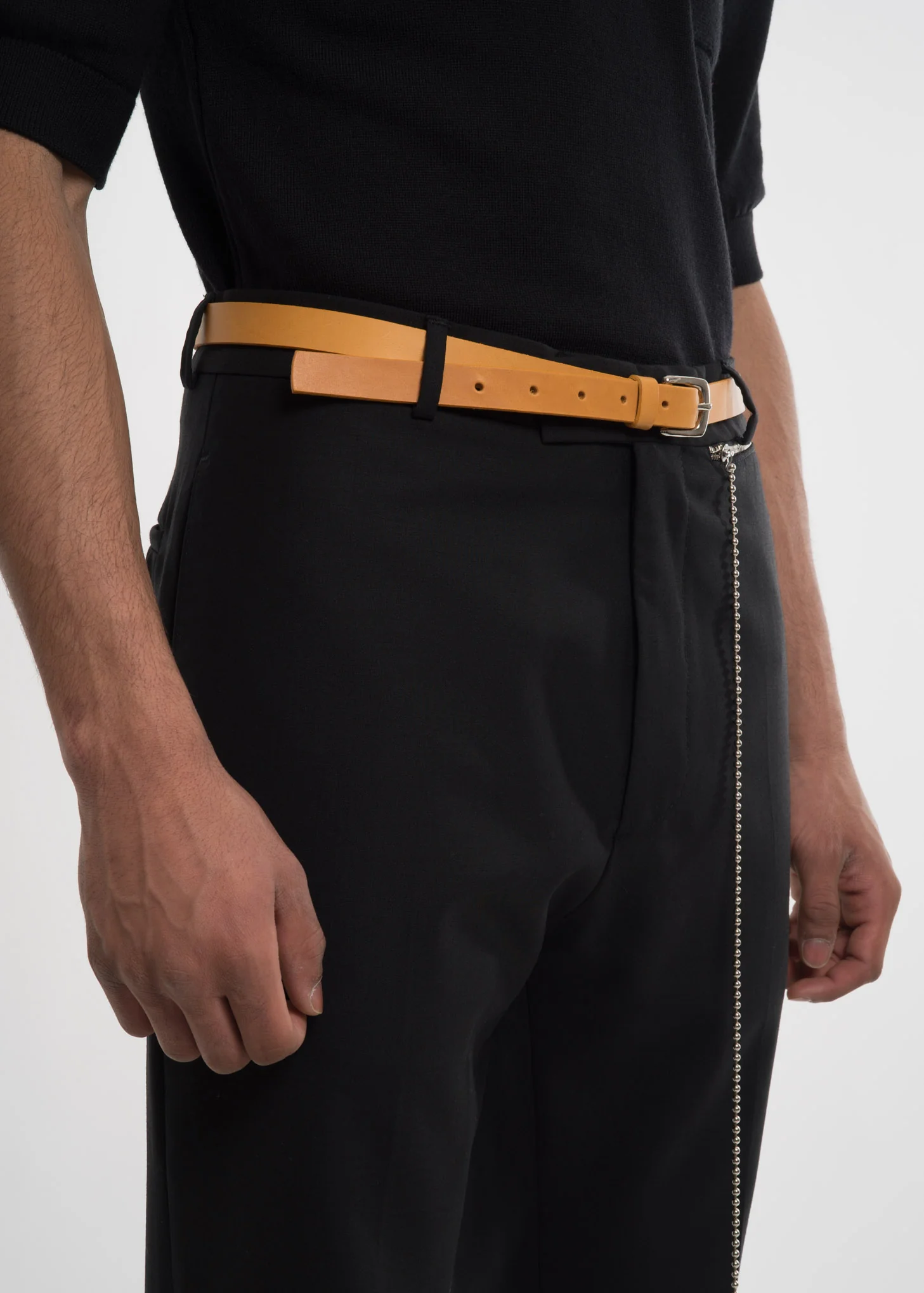 Yellow Cas Leather Belt - Image 4