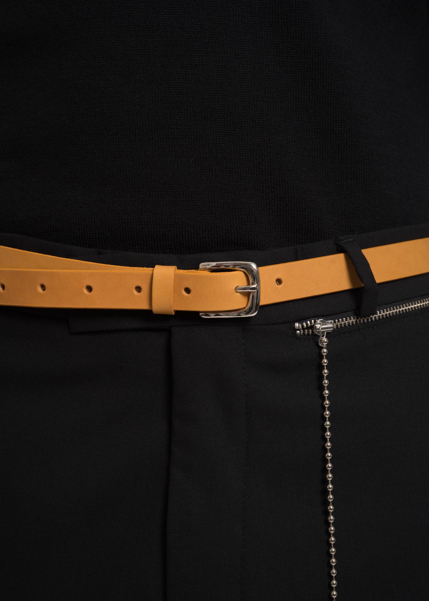 Yellow Cas Leather Belt - Image 5