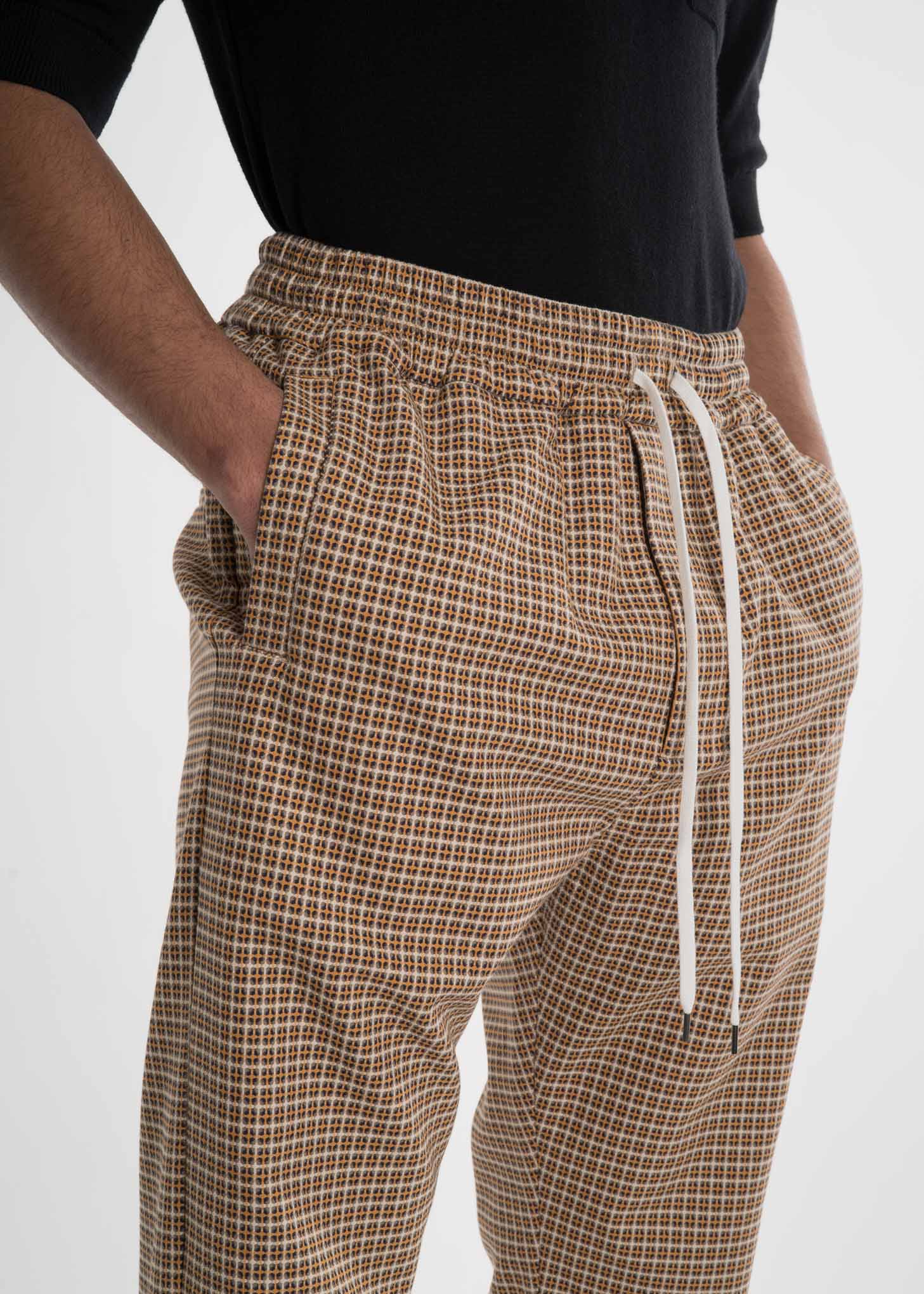 Yellow Check Buck Trousers - Image 2