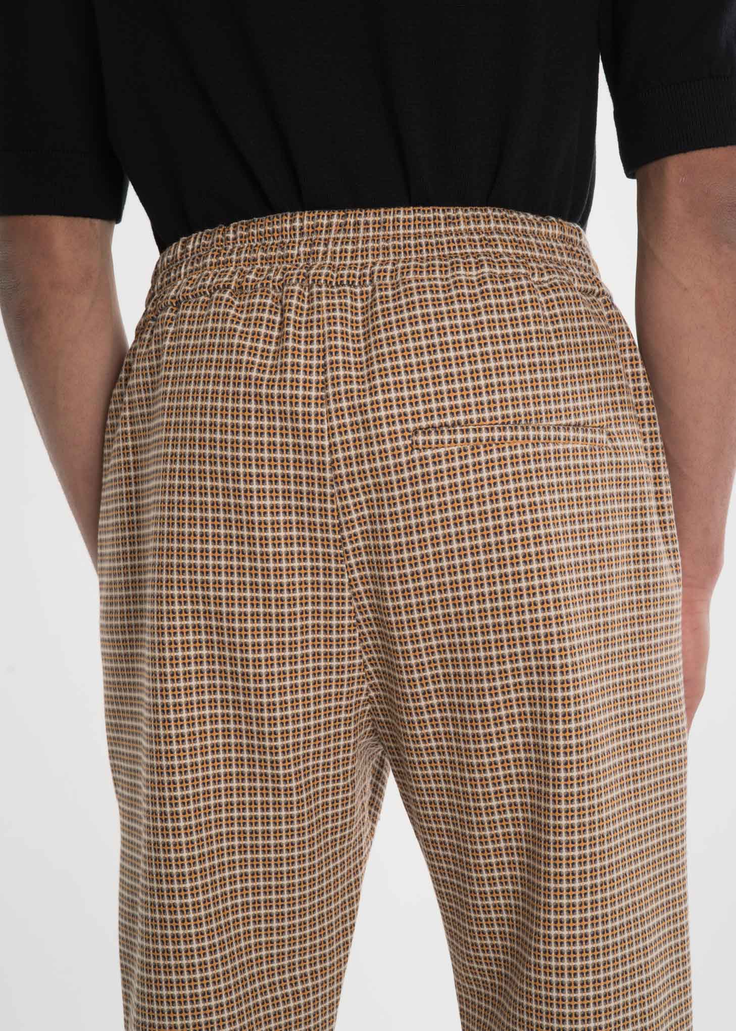 Yellow Check Buck Trousers - Image 4
