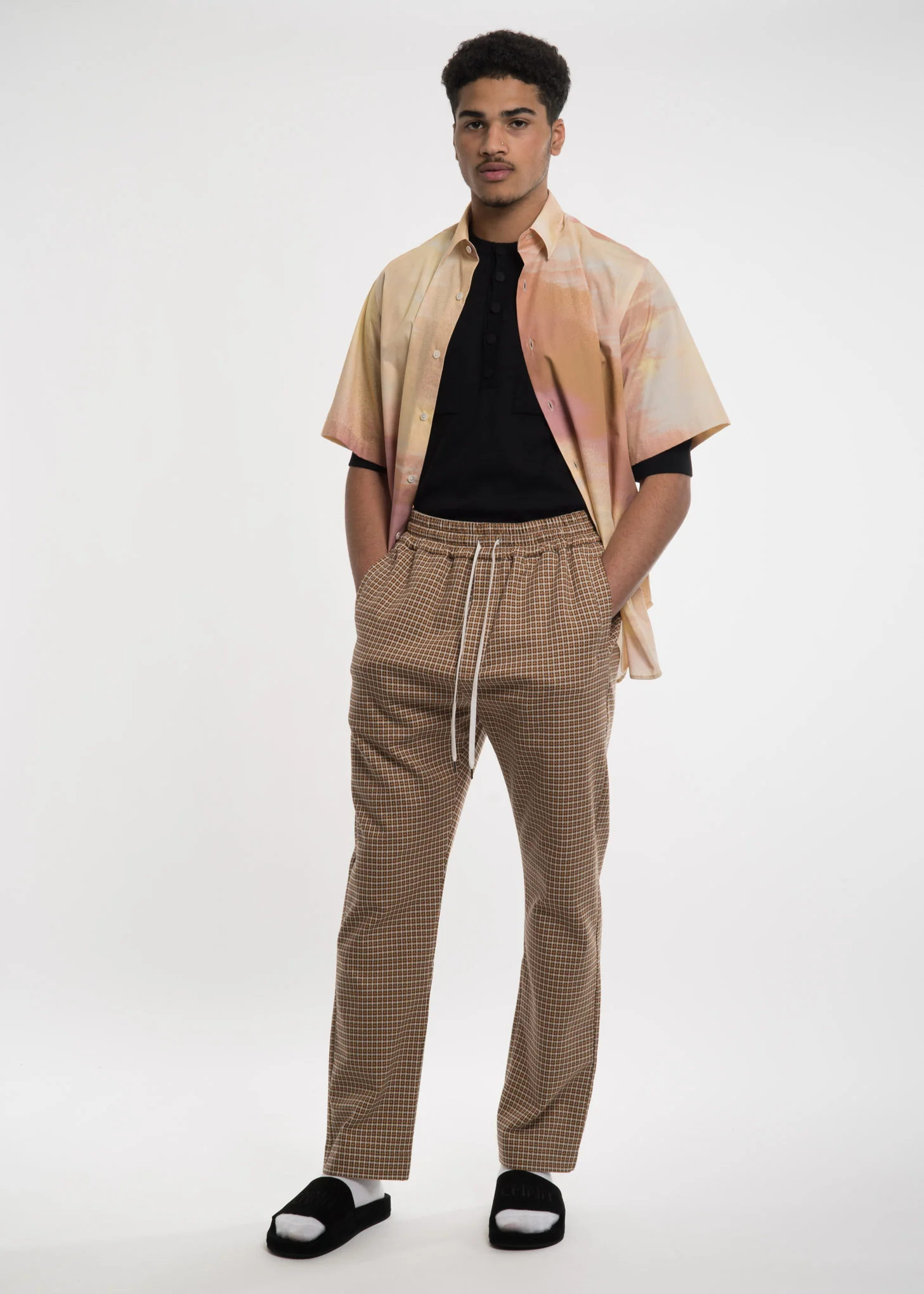Yellow Check Buck Trousers - Image 7