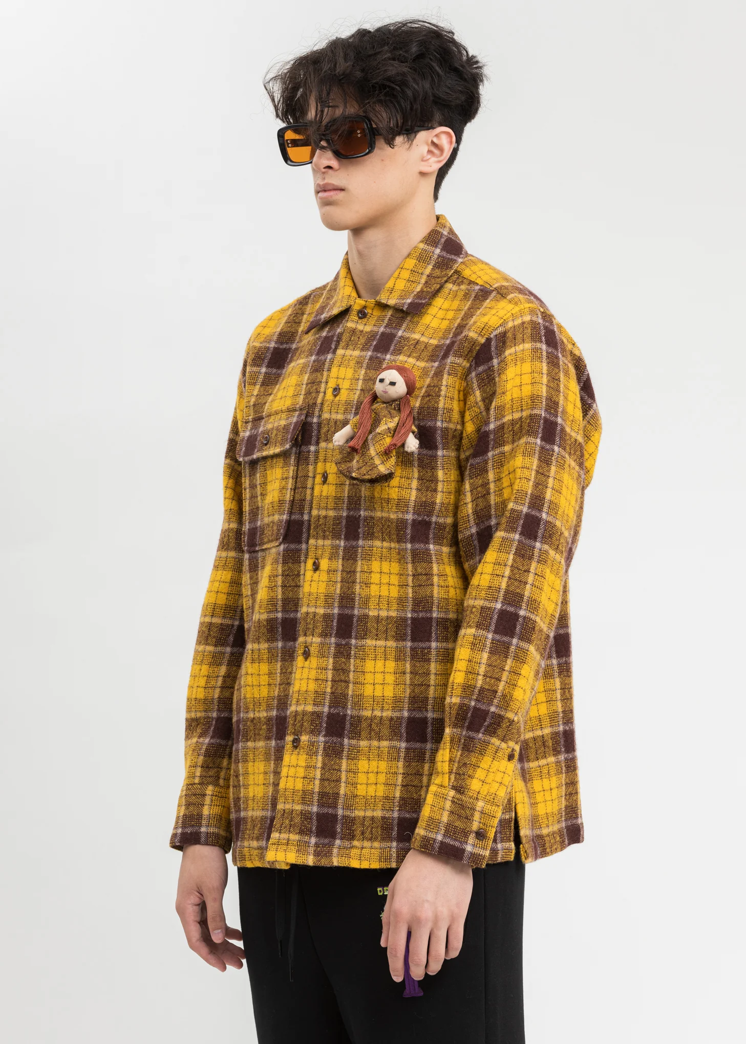 Yellow Check Shirt With My Doll - Image 2